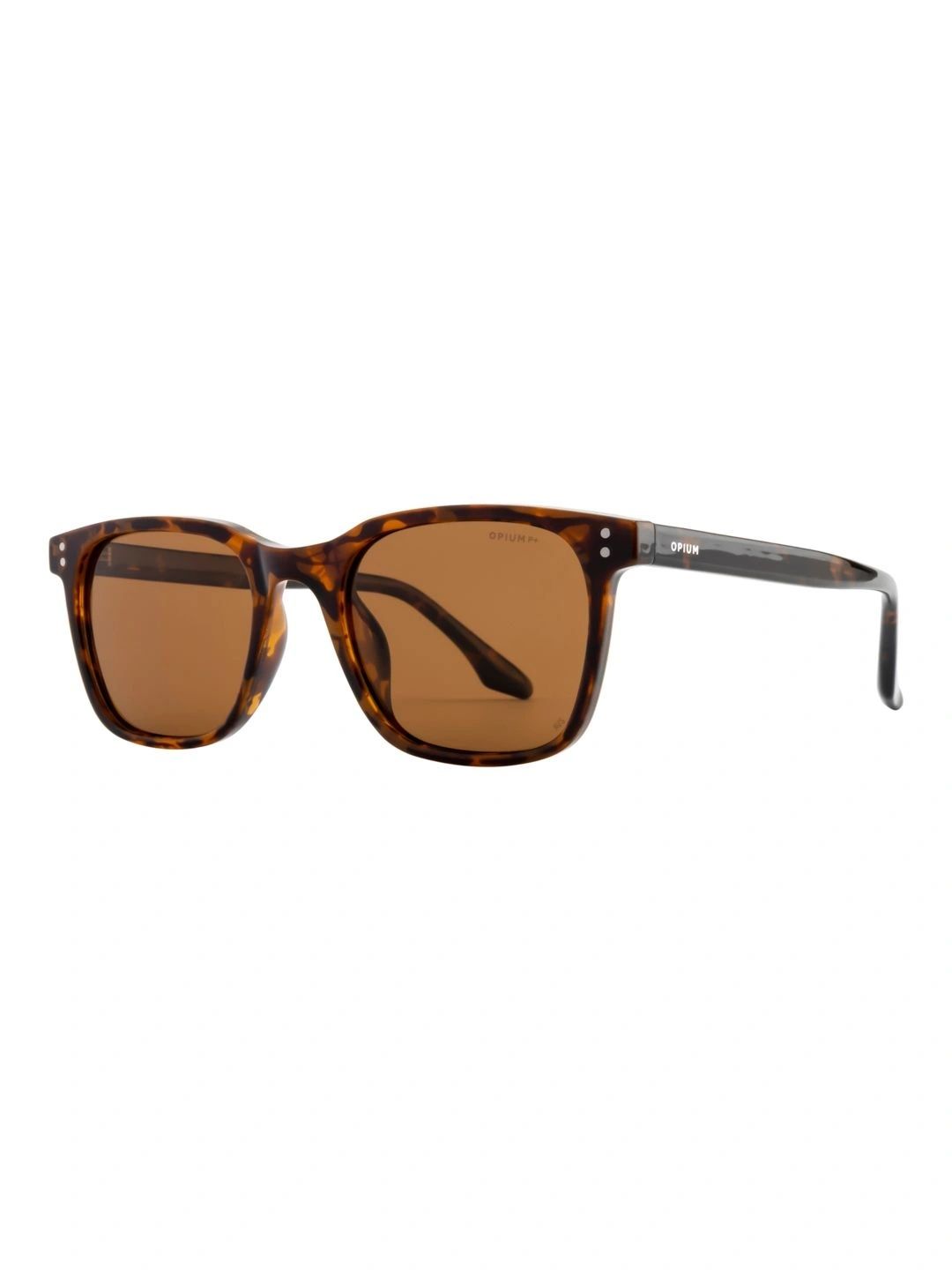 OPIUM Men Brown Lens & Brown Rectangle Sunglasses with-image-26