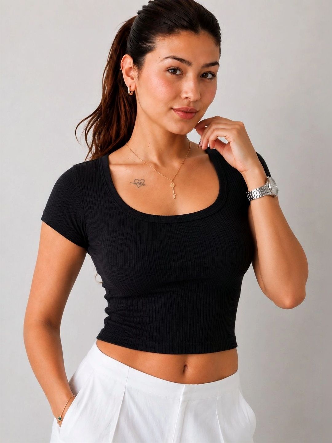 GLOWBERRY Cotton Crop Top-picture-31