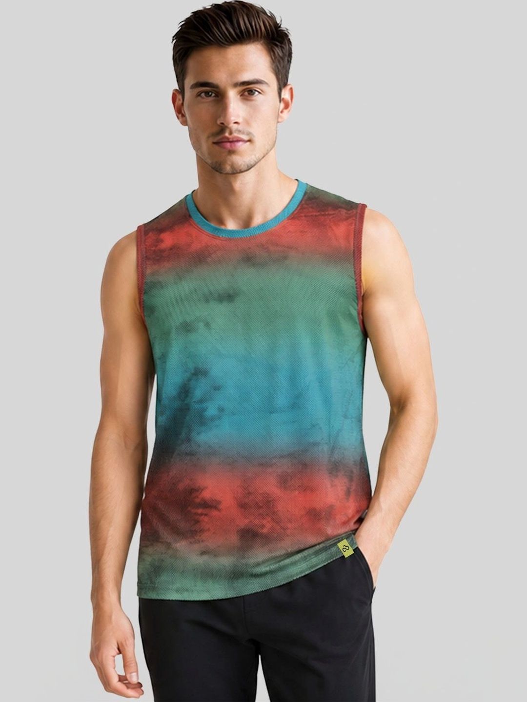 SKYKNIT Men Tie and Dye Printed T-shirt-picture-51