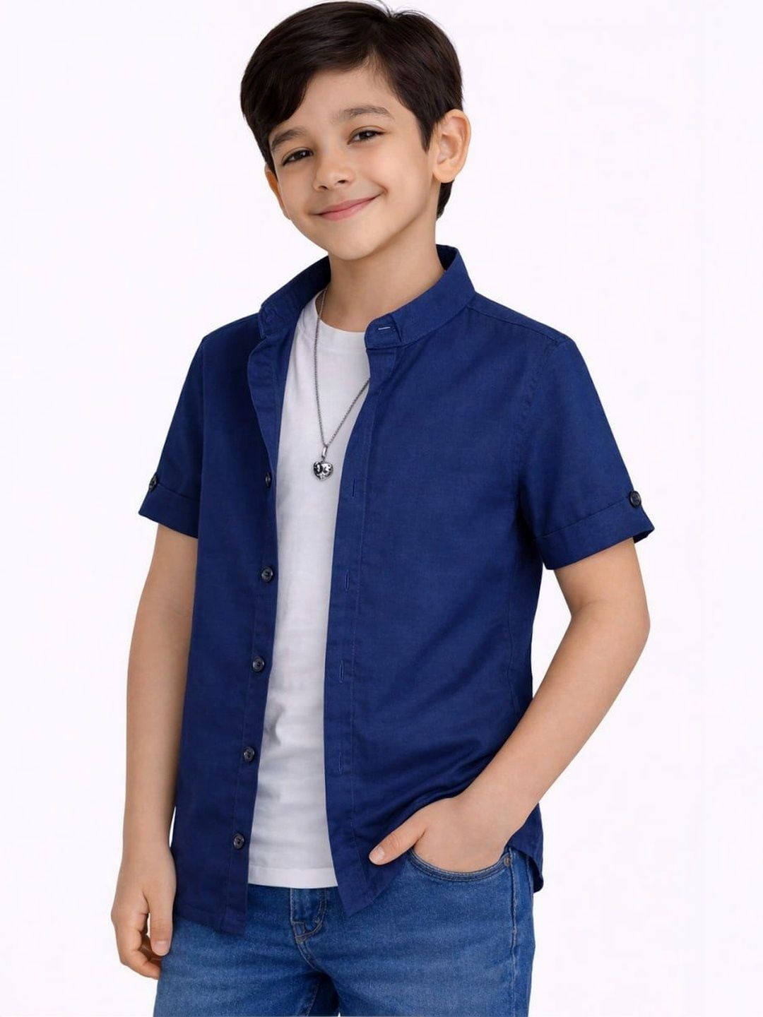cassidon Unisex Kids Sheer Casual Shirt-picture-54