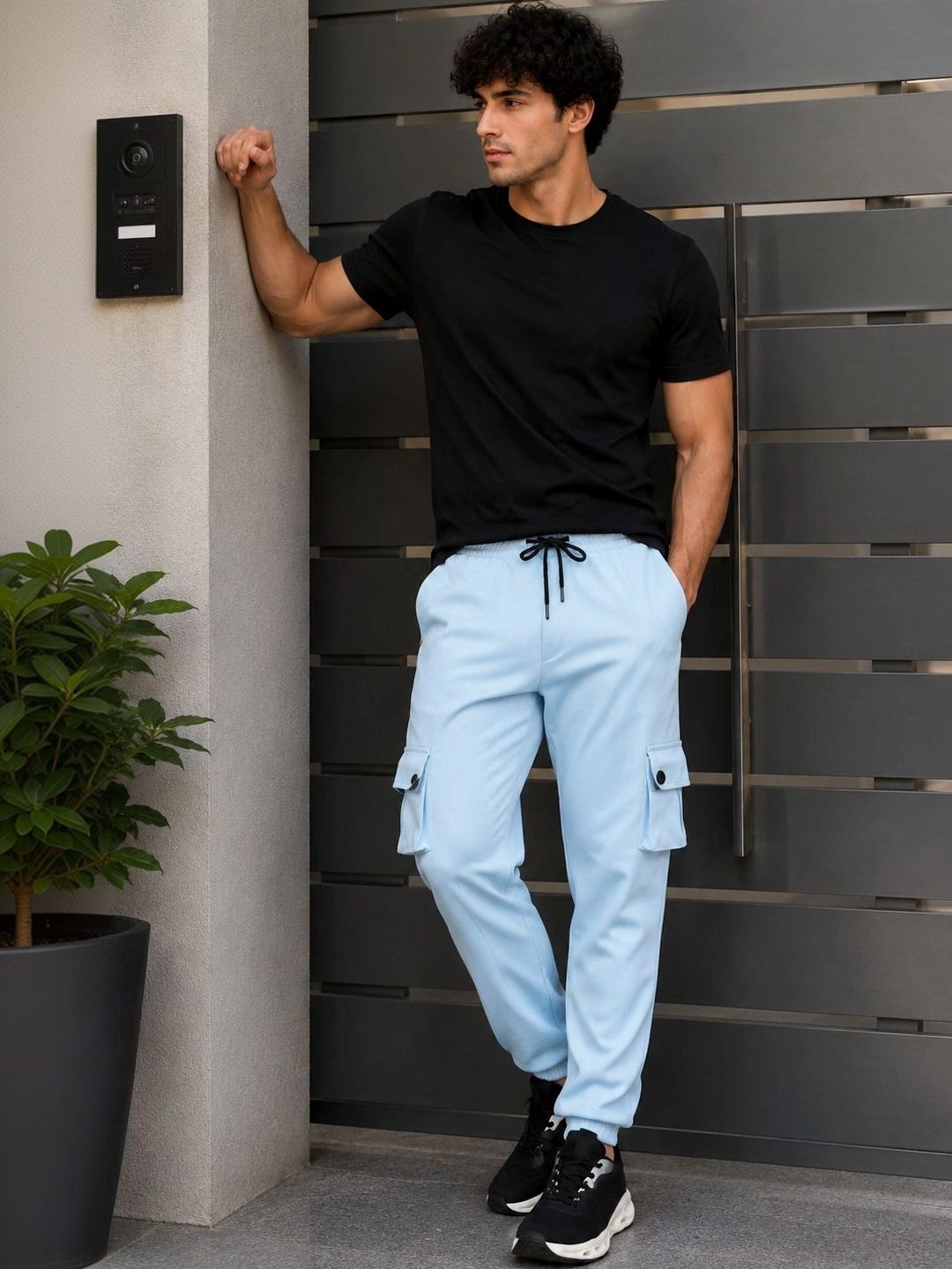 SZN Men Smart Mid-Rise Jogger Trousers-picture-52