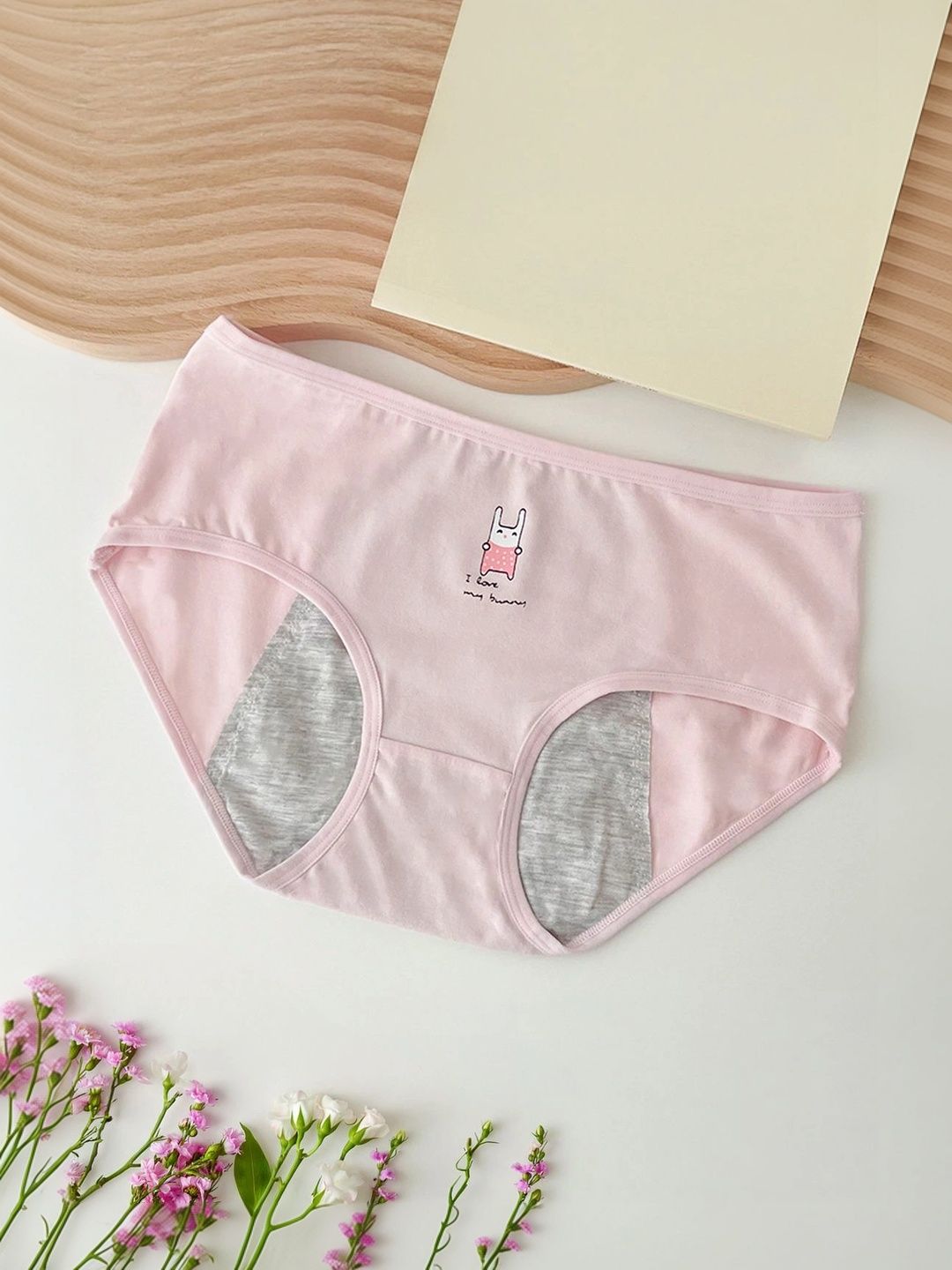 FOREVER FRIDAY Girls Printed Cotton Period Briefs-picture-2