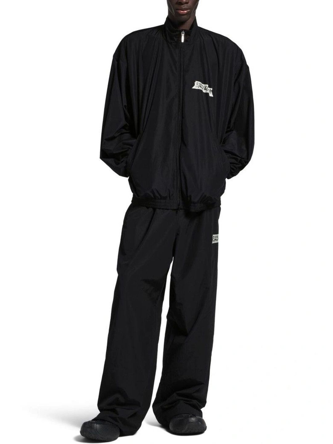 Balenciaga Men Baggy Brand Logo Track Pants-picture-21