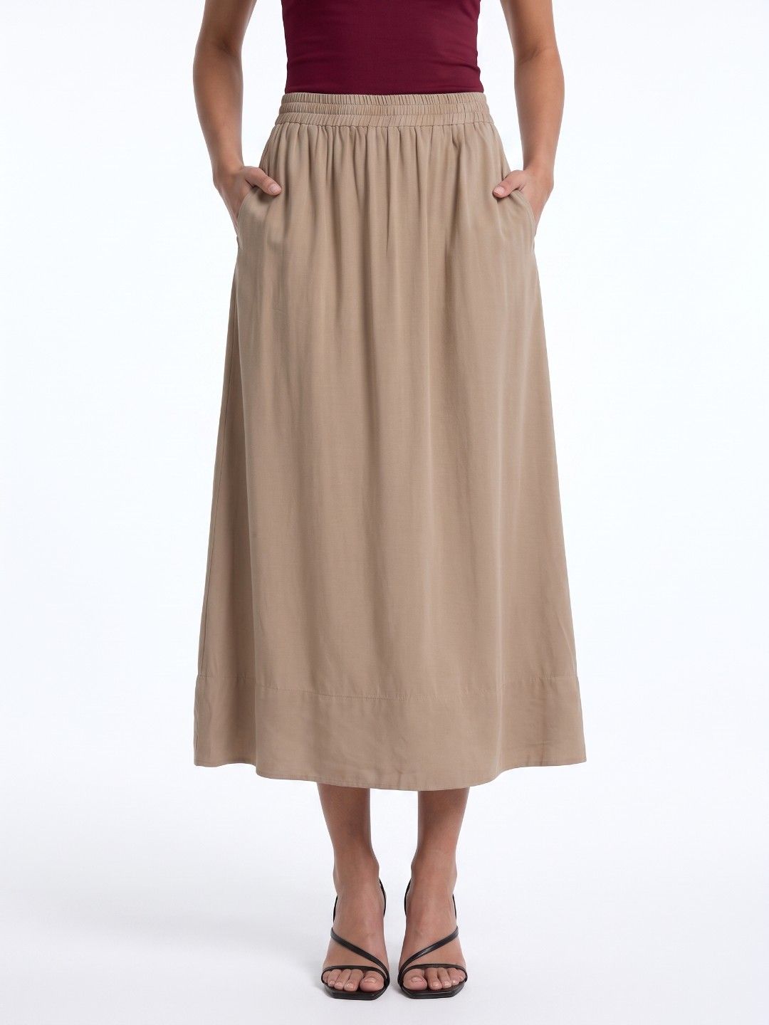 glitchez Women Midi A-Line Skirt-picture-44