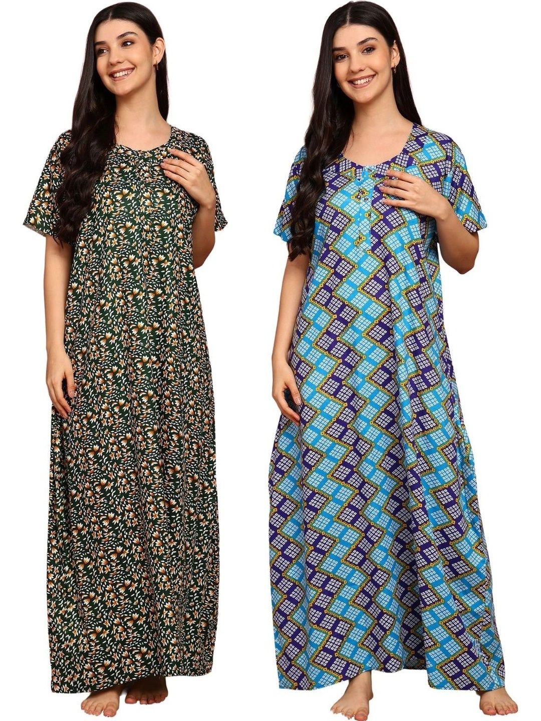 YUKATA Printed Maxi Nightdress-picture-14