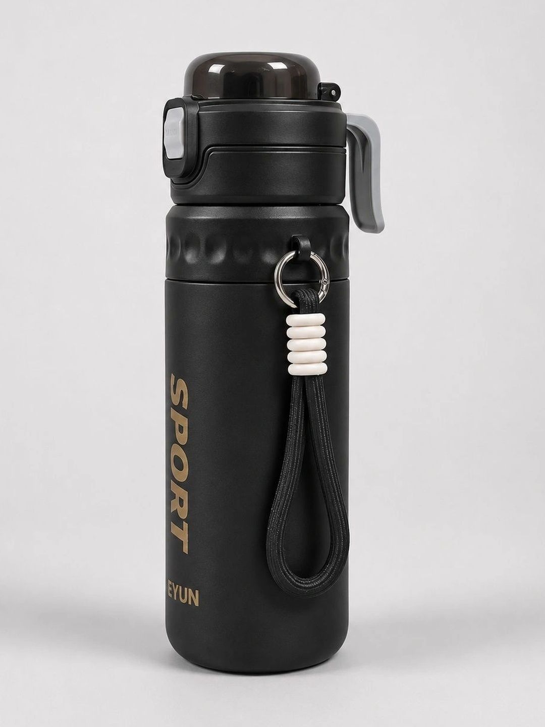MAAHIL Black & Gold-Toned Single Plastic Brand Logo Water Bottle-picture-14