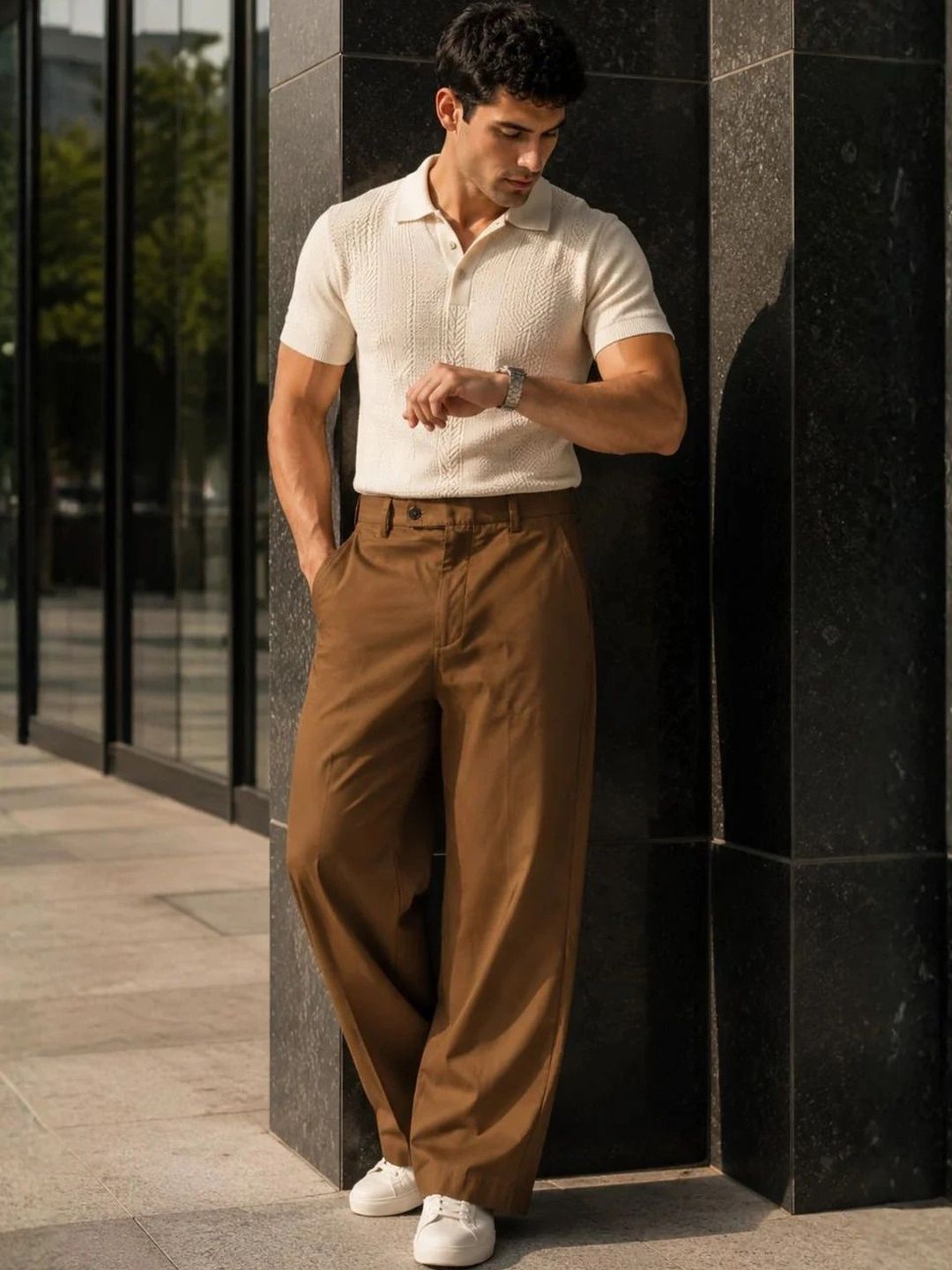 D'AVARRIO Men Relaxed Trousers-picture-14