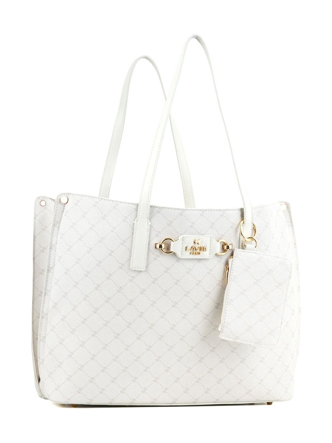 Lavie Paris Printed Structured Tote Bag-image-9