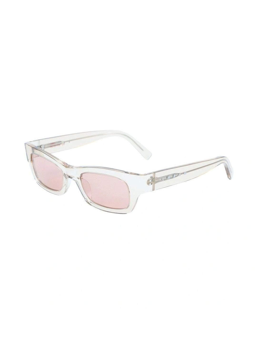 Marni Unisex Pink Lens & White Rectangle Sunglasses with-image-5