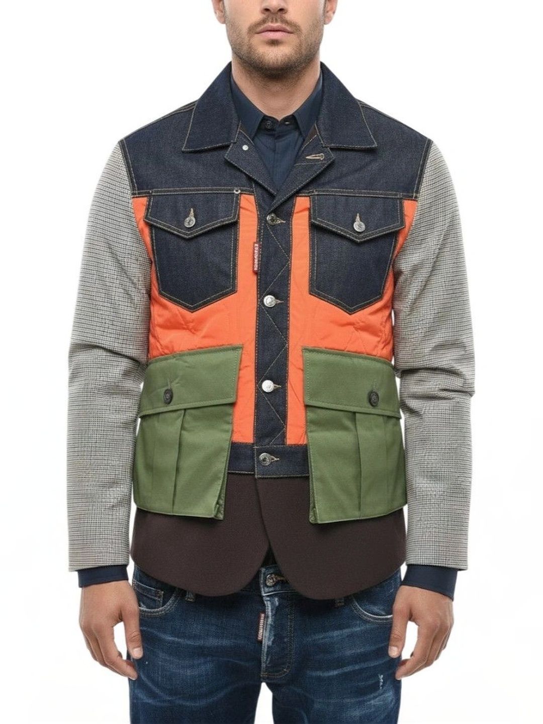 Dsquared2 Men Colourblocked Bomber Jacket-picture-48