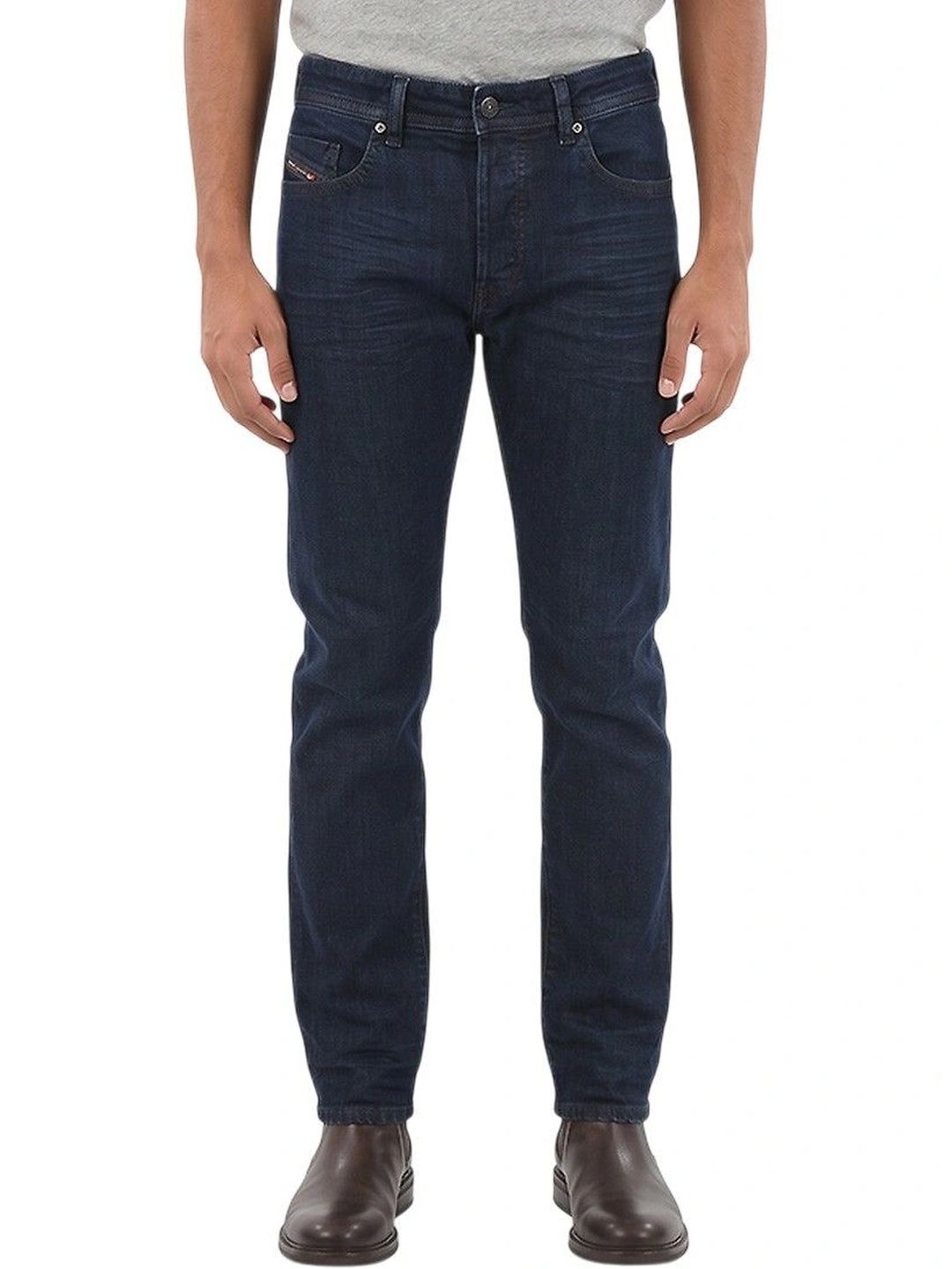 DIESEL Men Tapered Fit Low-Rise Jeans-picture-12