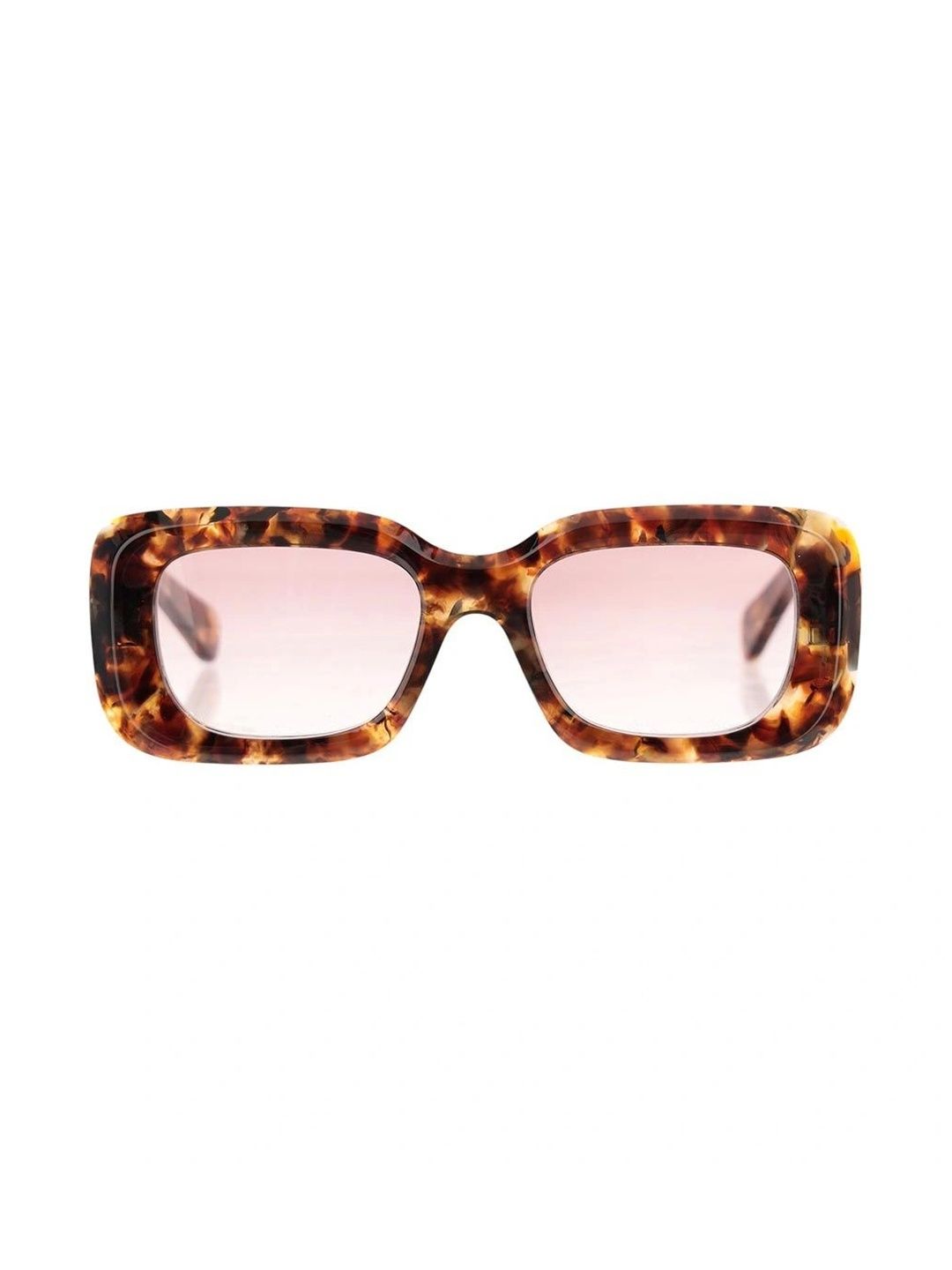 Chloe Women Pink Lens & Brown Rectangle Sunglasses with-image-44