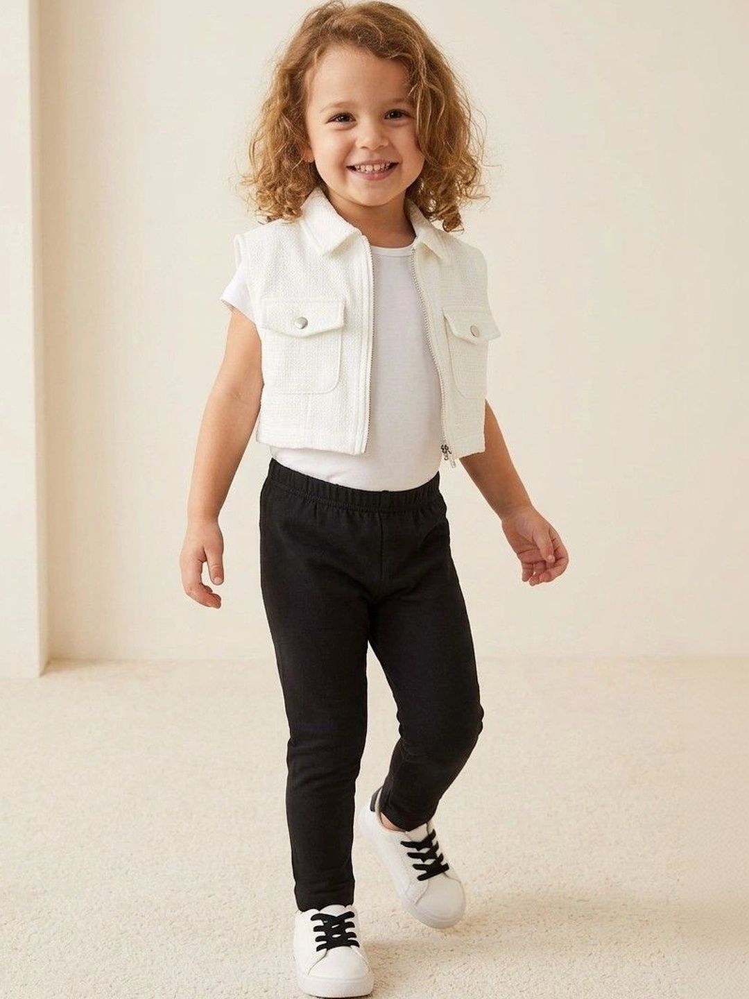 YK Girls Pure Cotton Ankle Length Leggings-image-39