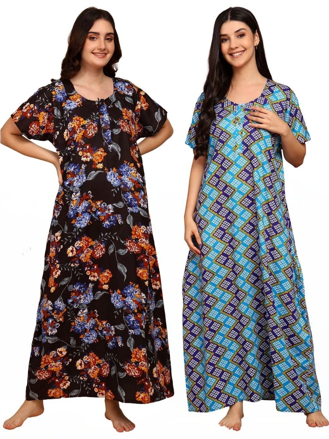 YUKATA Printed Maxi Nightdress-picture-13