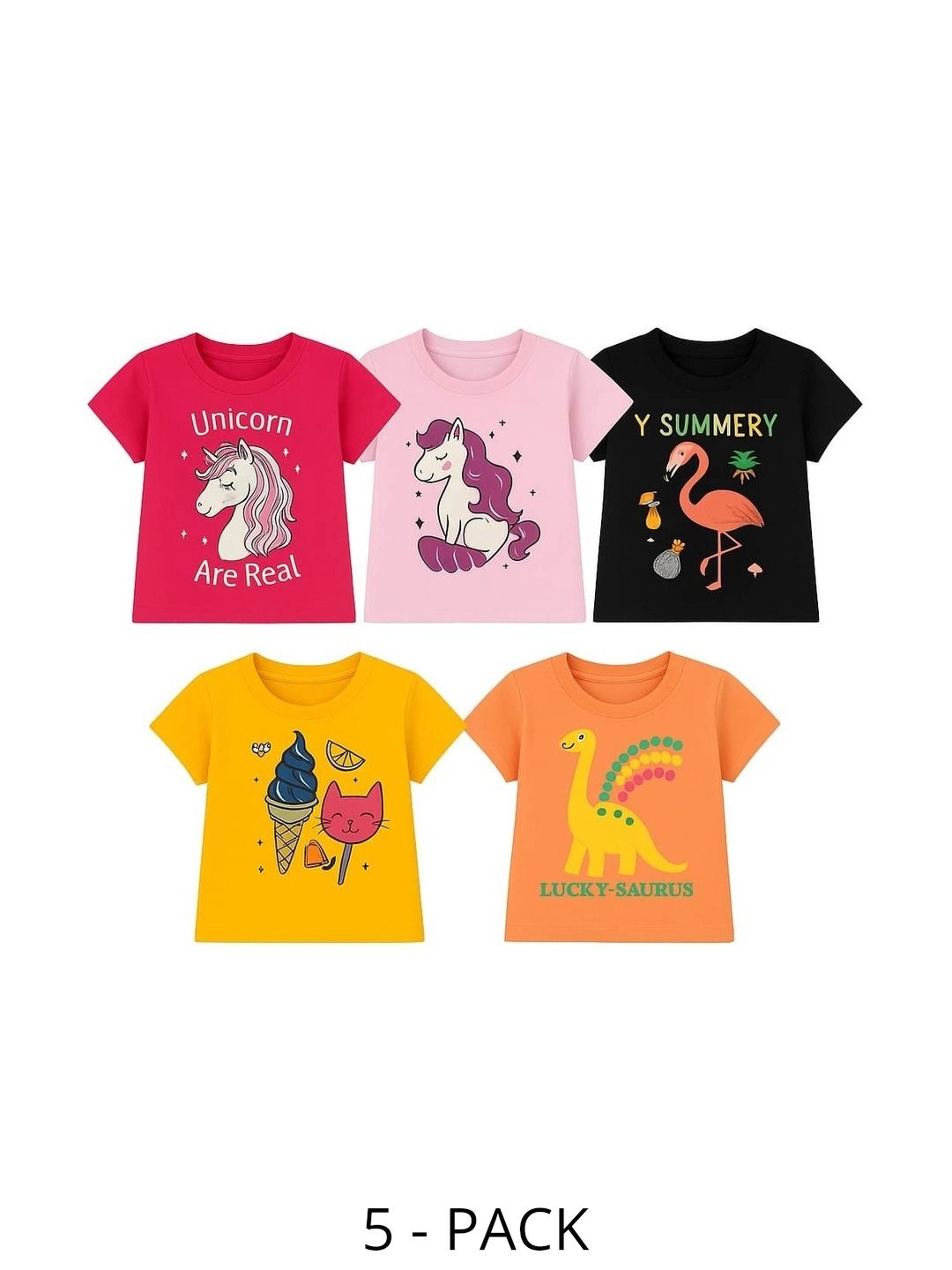 SUMMER TRIP Girls 5 Printed T-shirt-picture-13