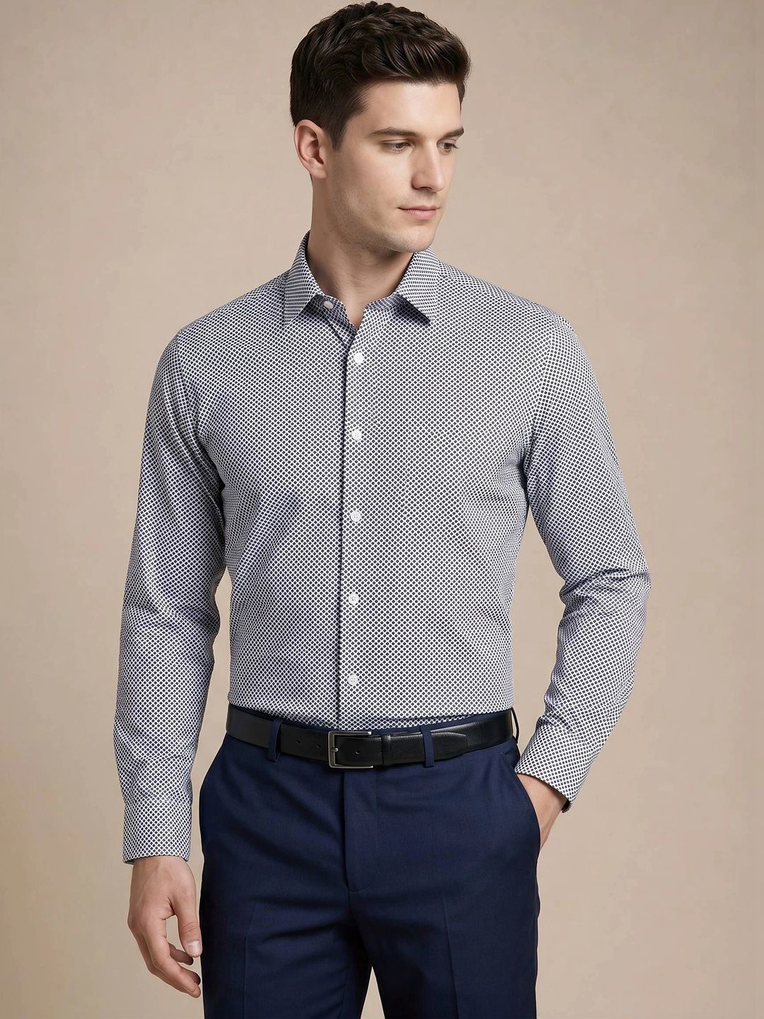 Turtle Men Standard Slim Fit Printed Formal Shirt-picture-28