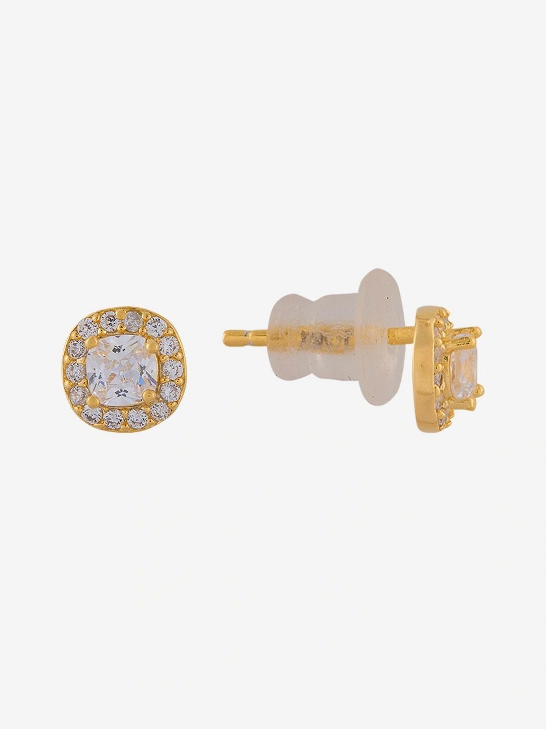 Kushal's Fashion Jewellery Square Studs Earrings-picture-34