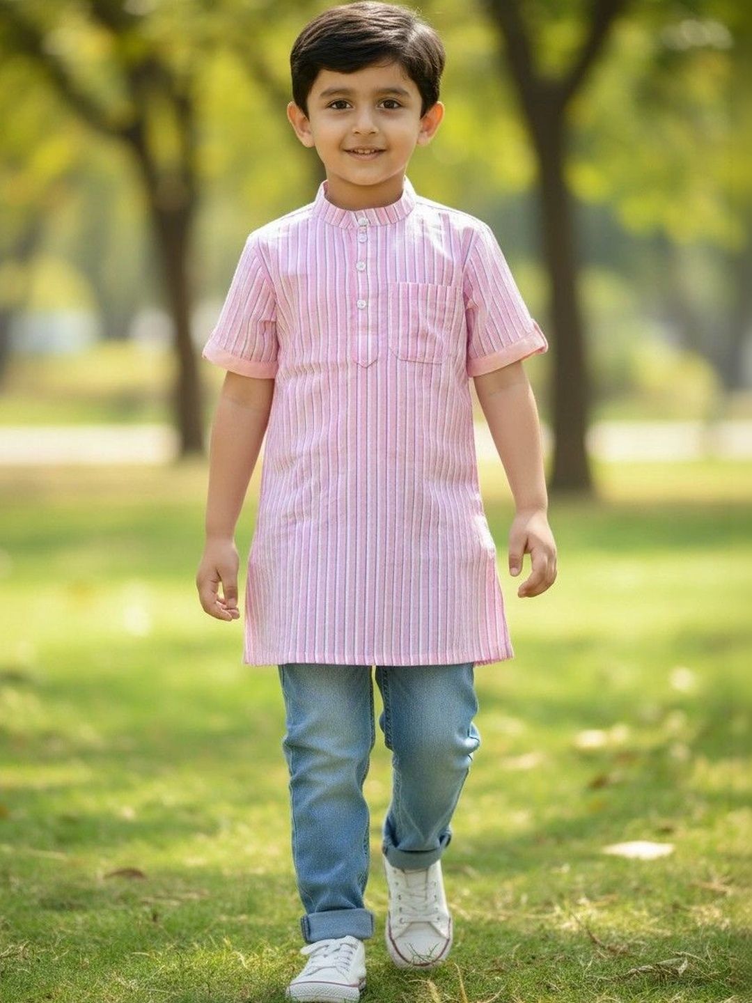 Cot'N Soft Boys Striped Kurta-picture-46