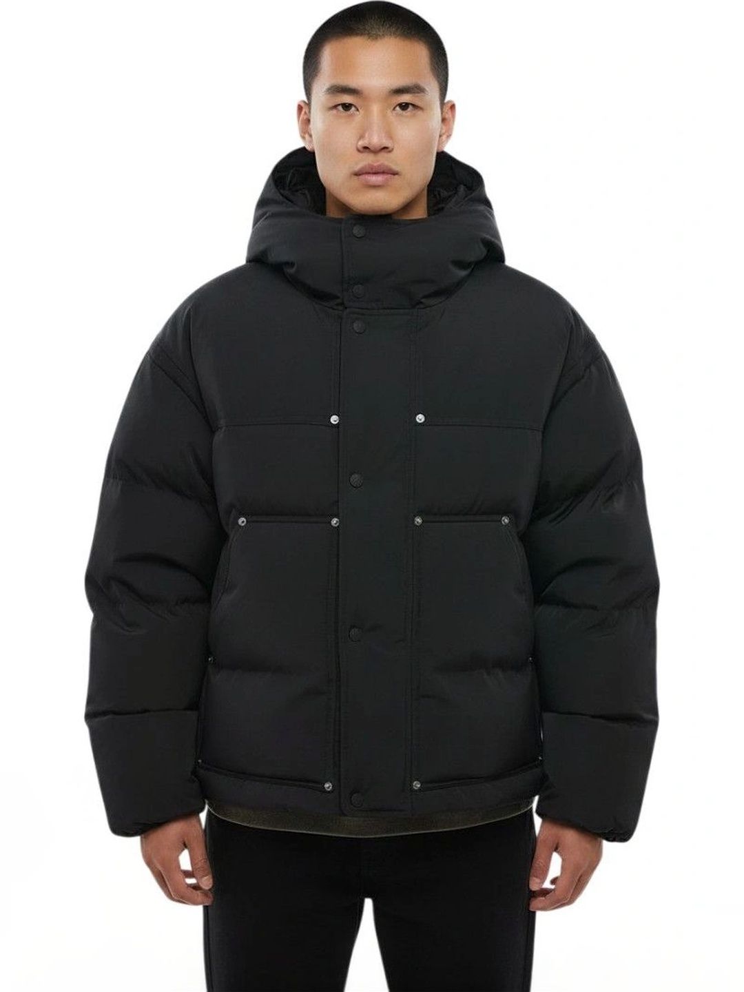 dsquared2 Black Quilted Hood Jacket-picture-27