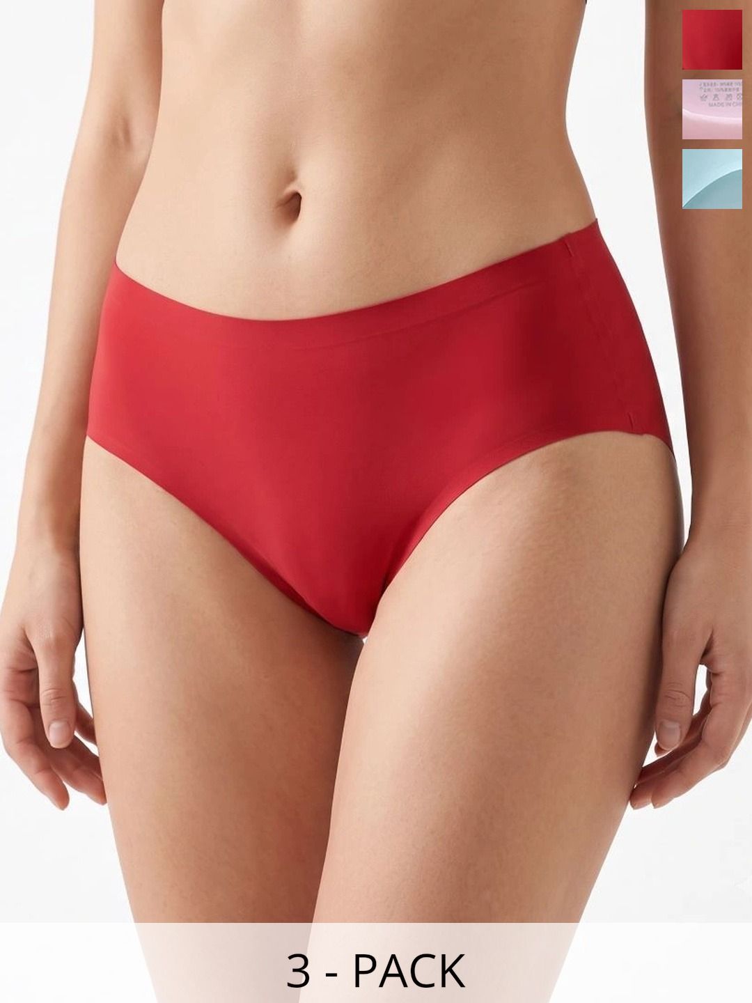 Fimalia Women Pack of 3 Seamless Assorted Bikini-picture-24