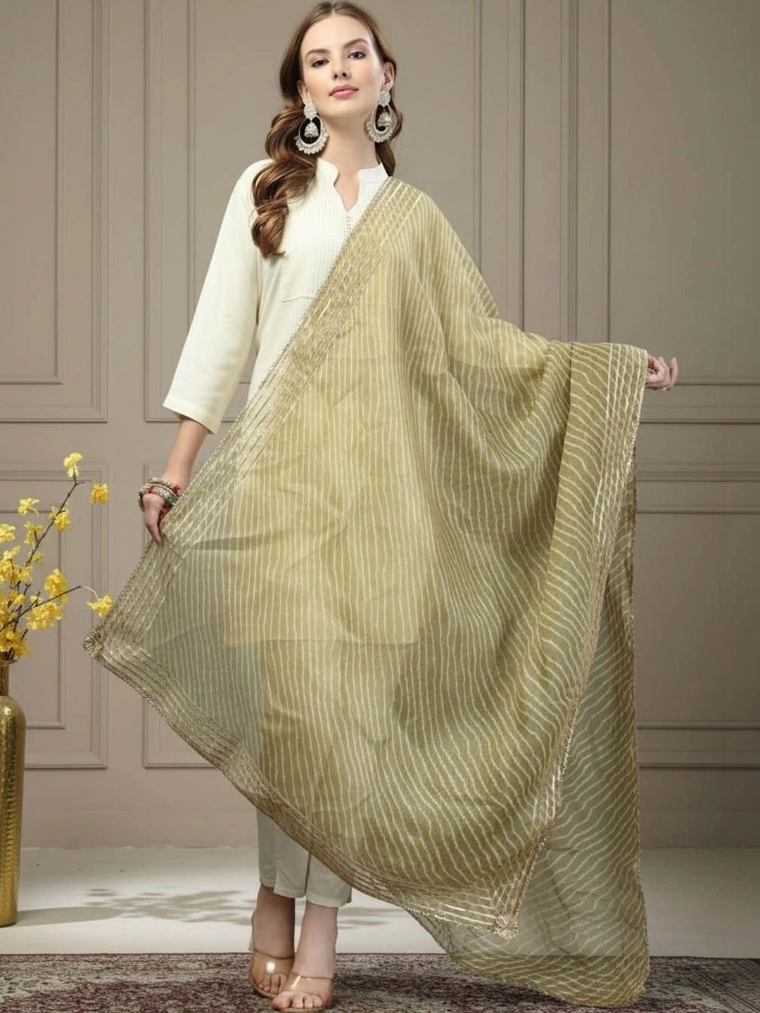 KALINI Printed Leheriya Dupatta-picture-10