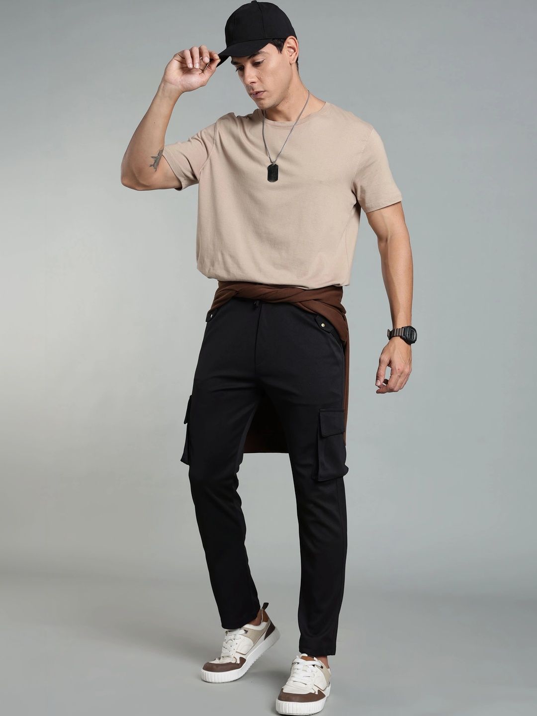 SZN Men Smart Mid-Rise Jogger Trousers-picture-20