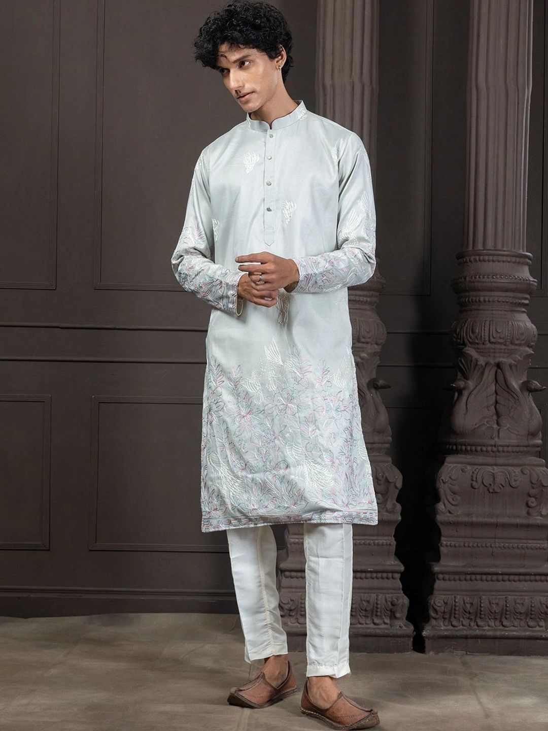 EKYAA Men Embroidered Thread Work Kurta-picture-30