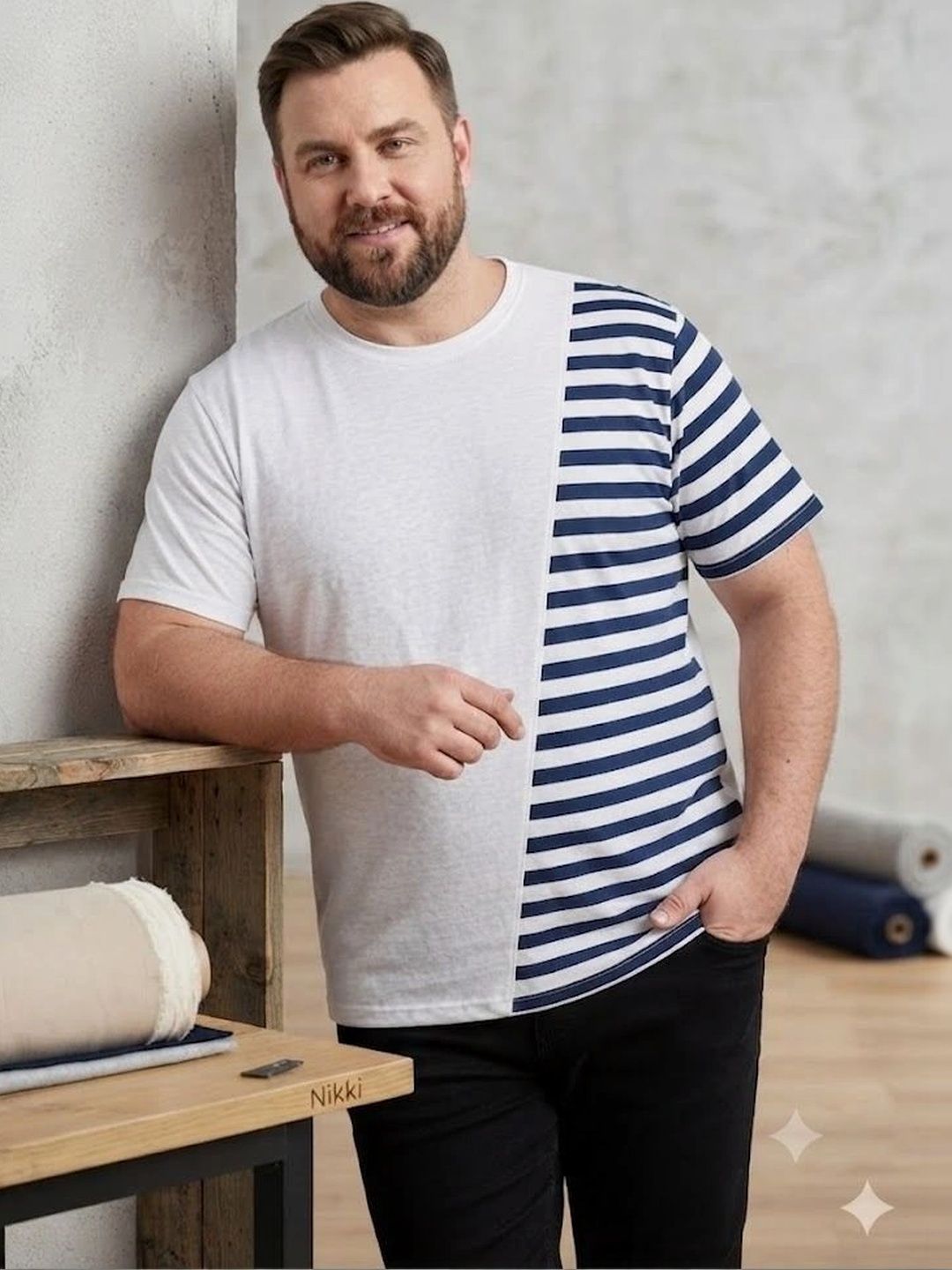 DAAWEAR OUTFITS Men Colourblocked T-shirt-picture-16