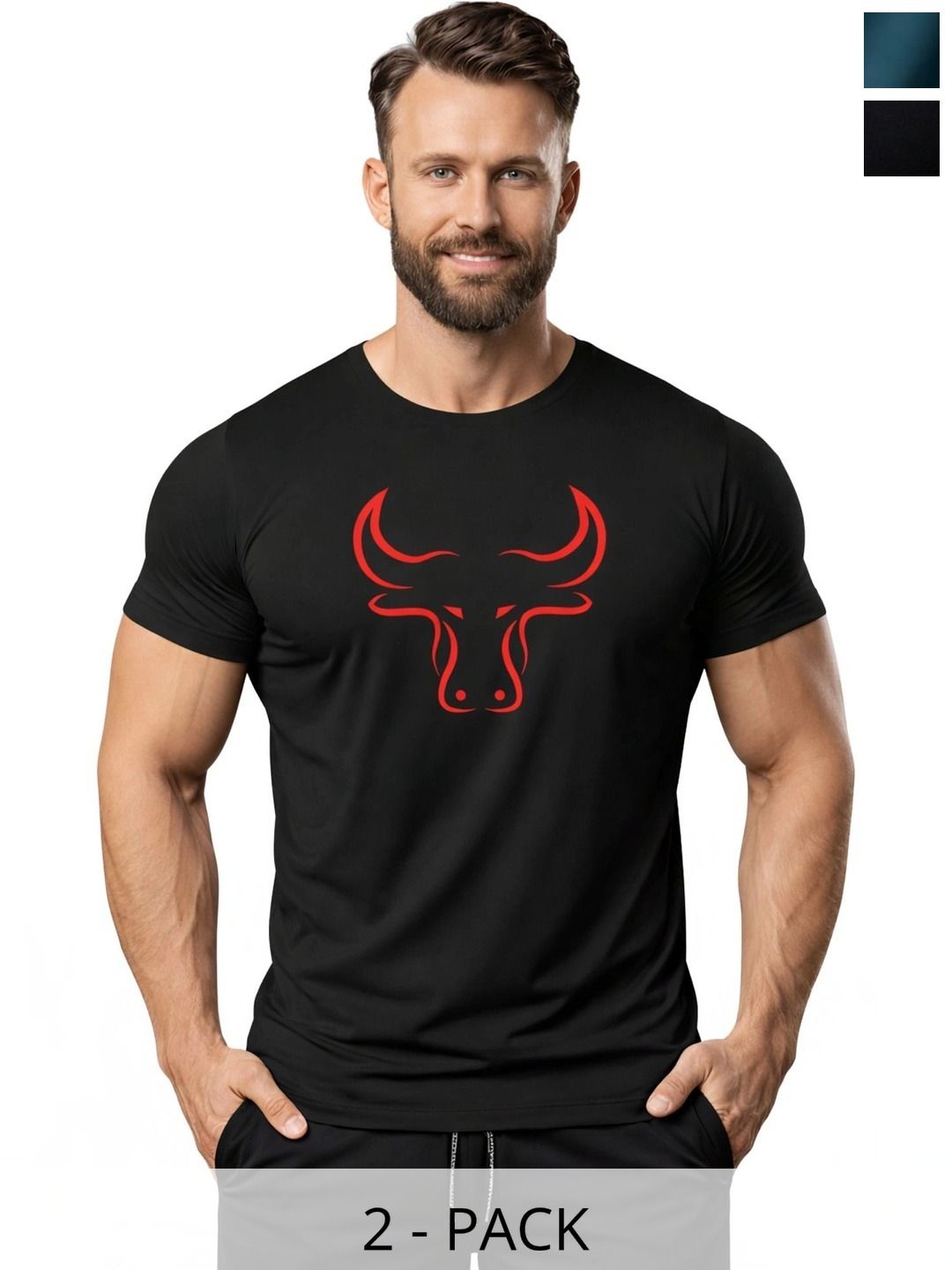 3Colors Men 2 Printed Moisture Wicking T-shirt-picture-15