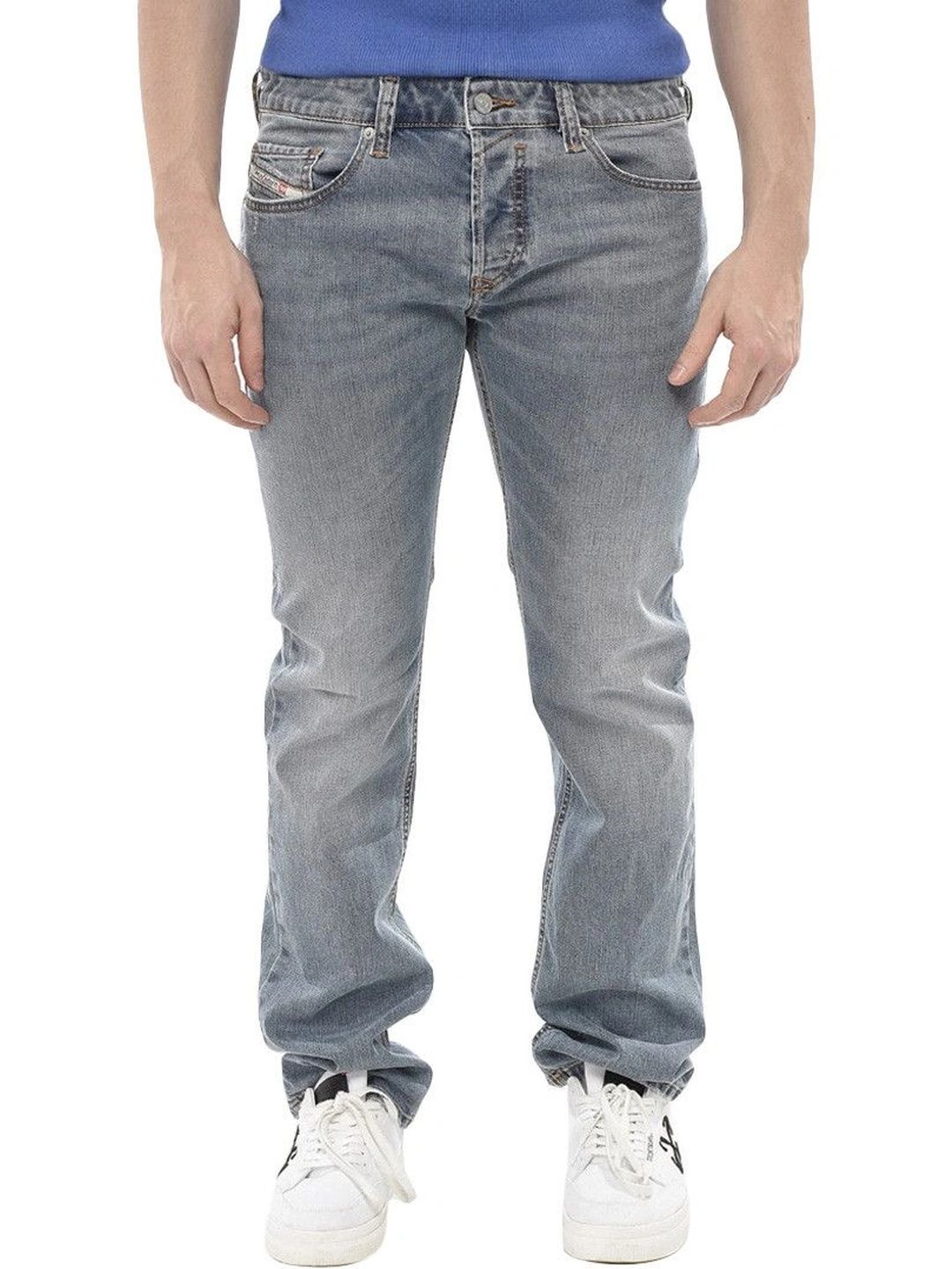 DIESEL Men Straight Fit Mid-Rise Jeans-picture-26