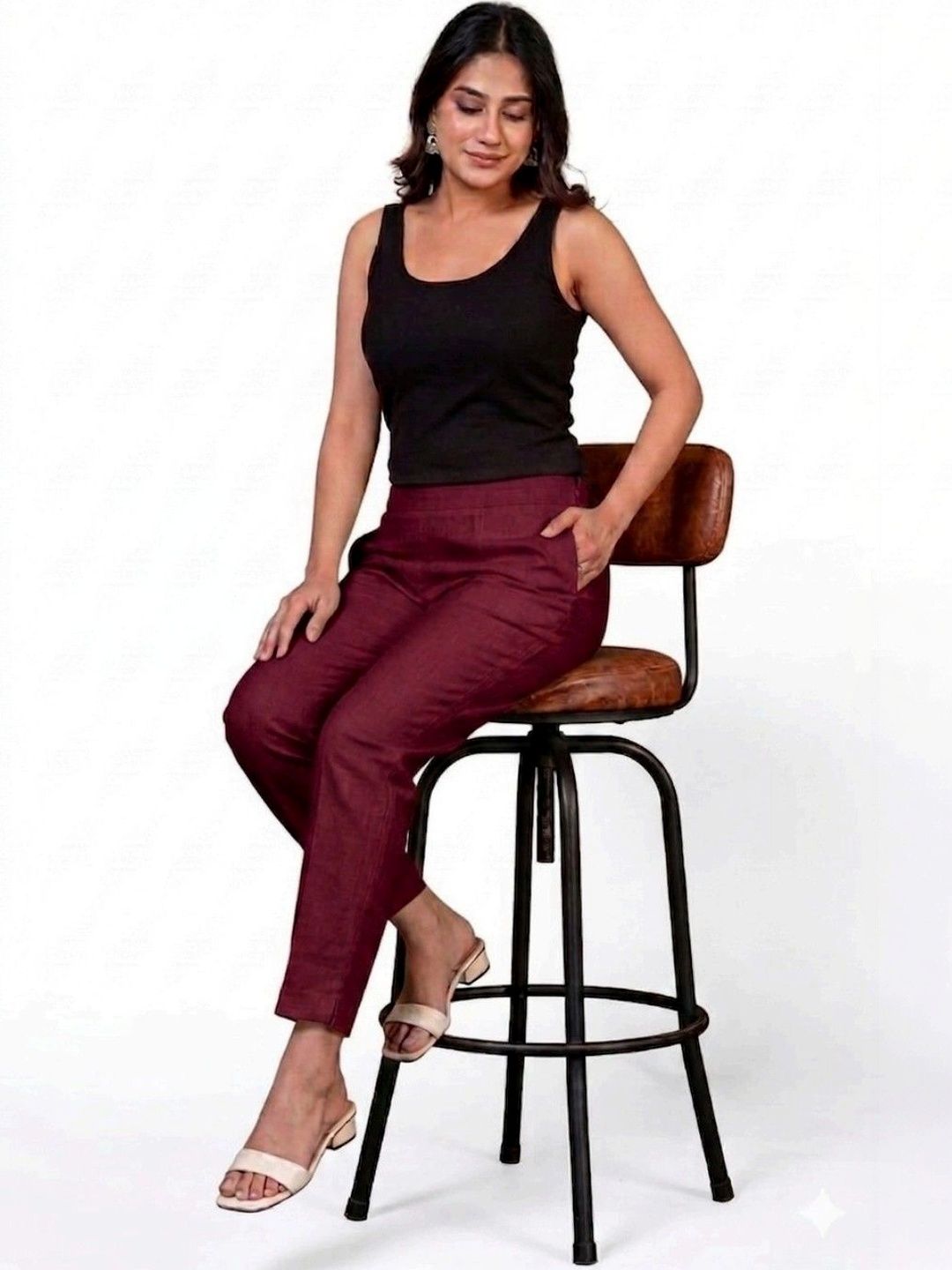 RIVNIX Women Smart High-Rise Trousers-picture-17