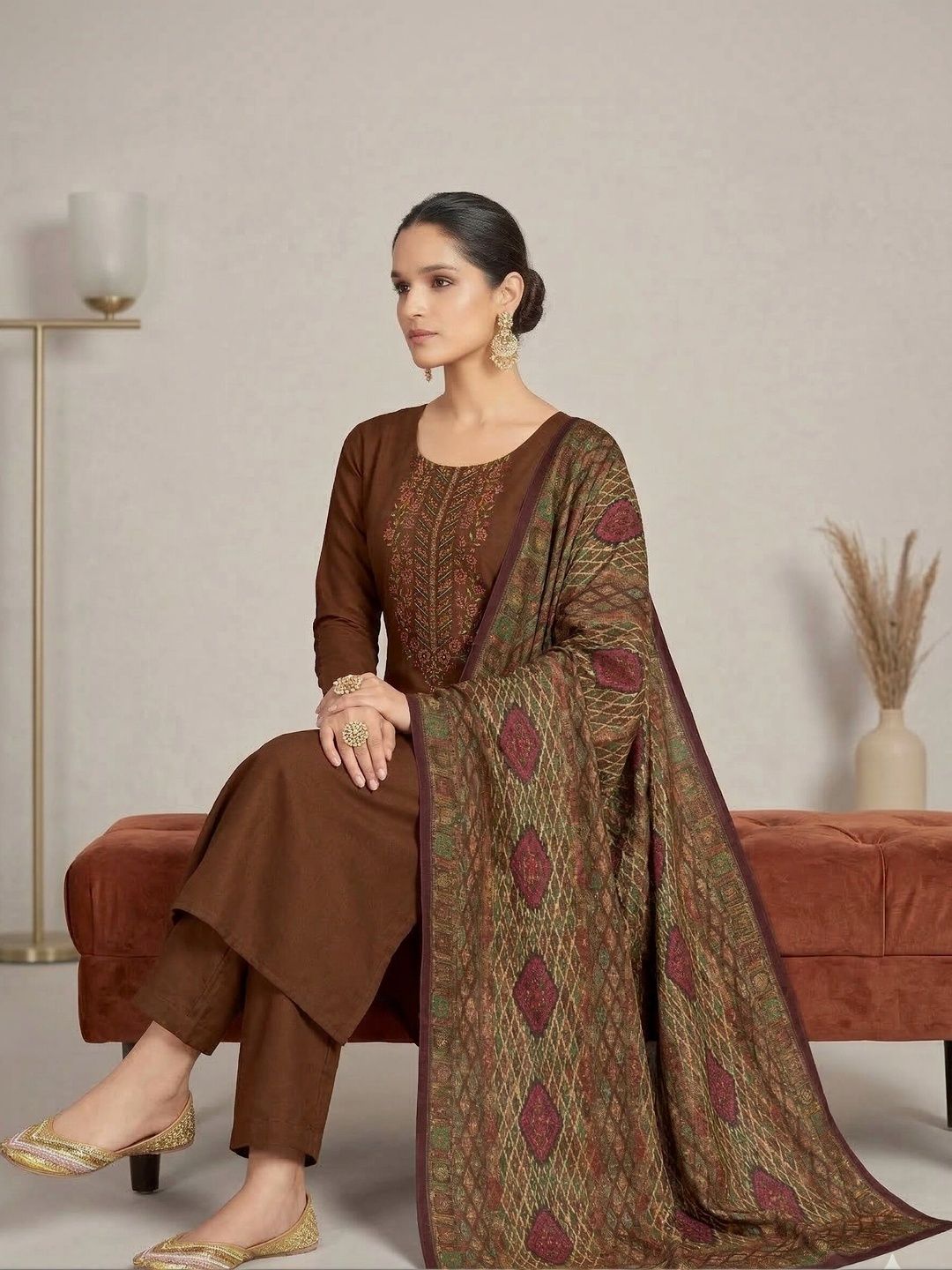 ShEmpire Embroidered Unstitched Dress Material-picture-25