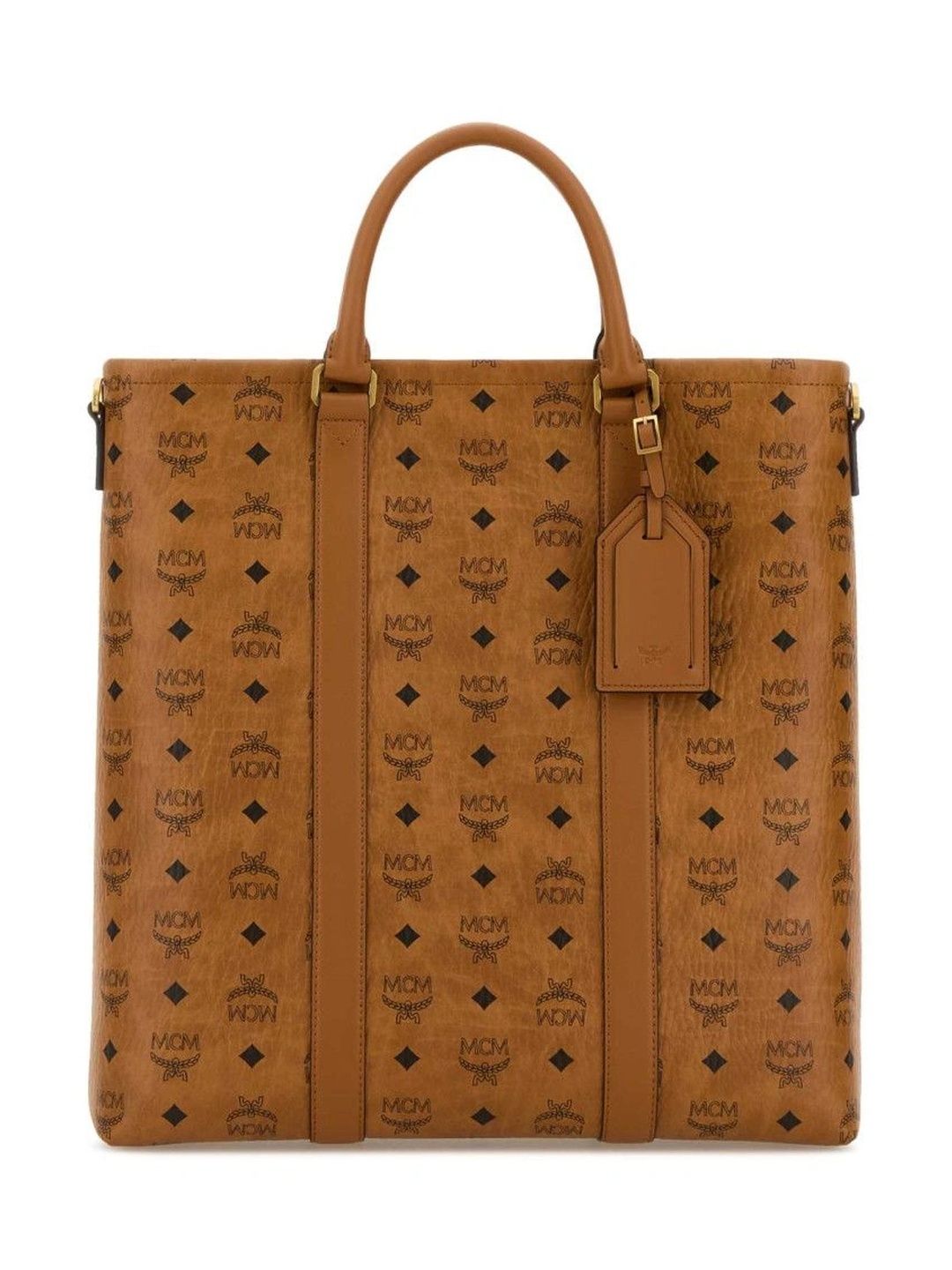 MCM Printed Leather Tote Bag-picture-3