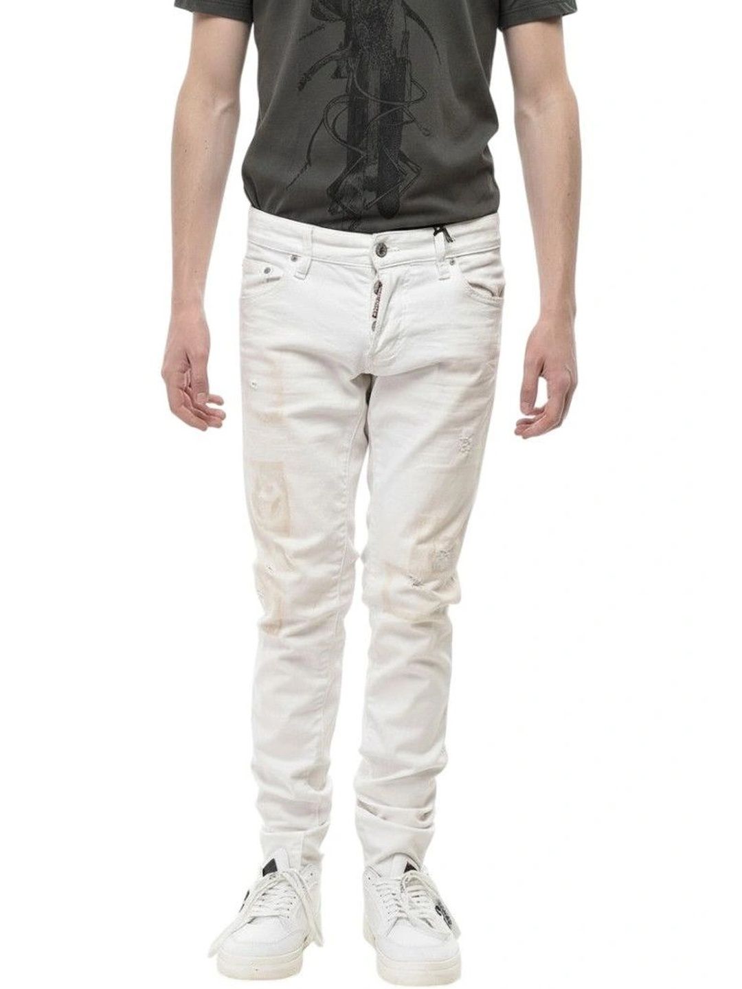 Dsquared2 Men Skinny Fit Low-Rise Low Distress Jeans-picture-24
