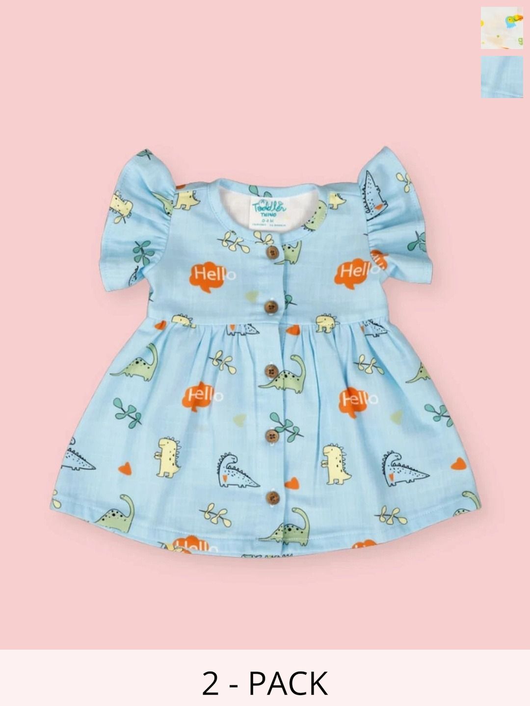 A Toddler Thing Floral Print Flared Sleeve Fit & Flare Midi Dress-picture-20