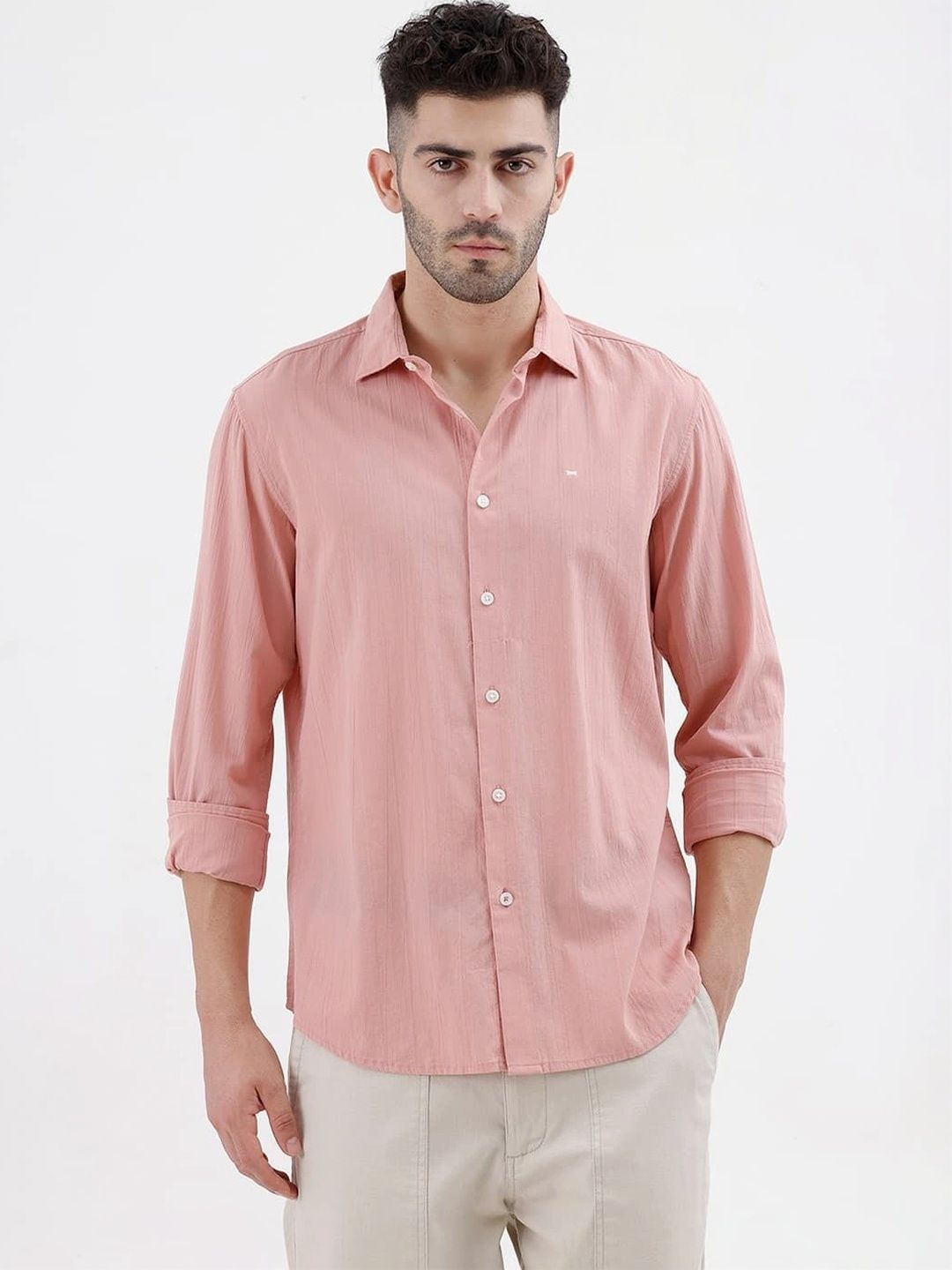 Basics Men Slim Fit Casual Shirt-picture-43
