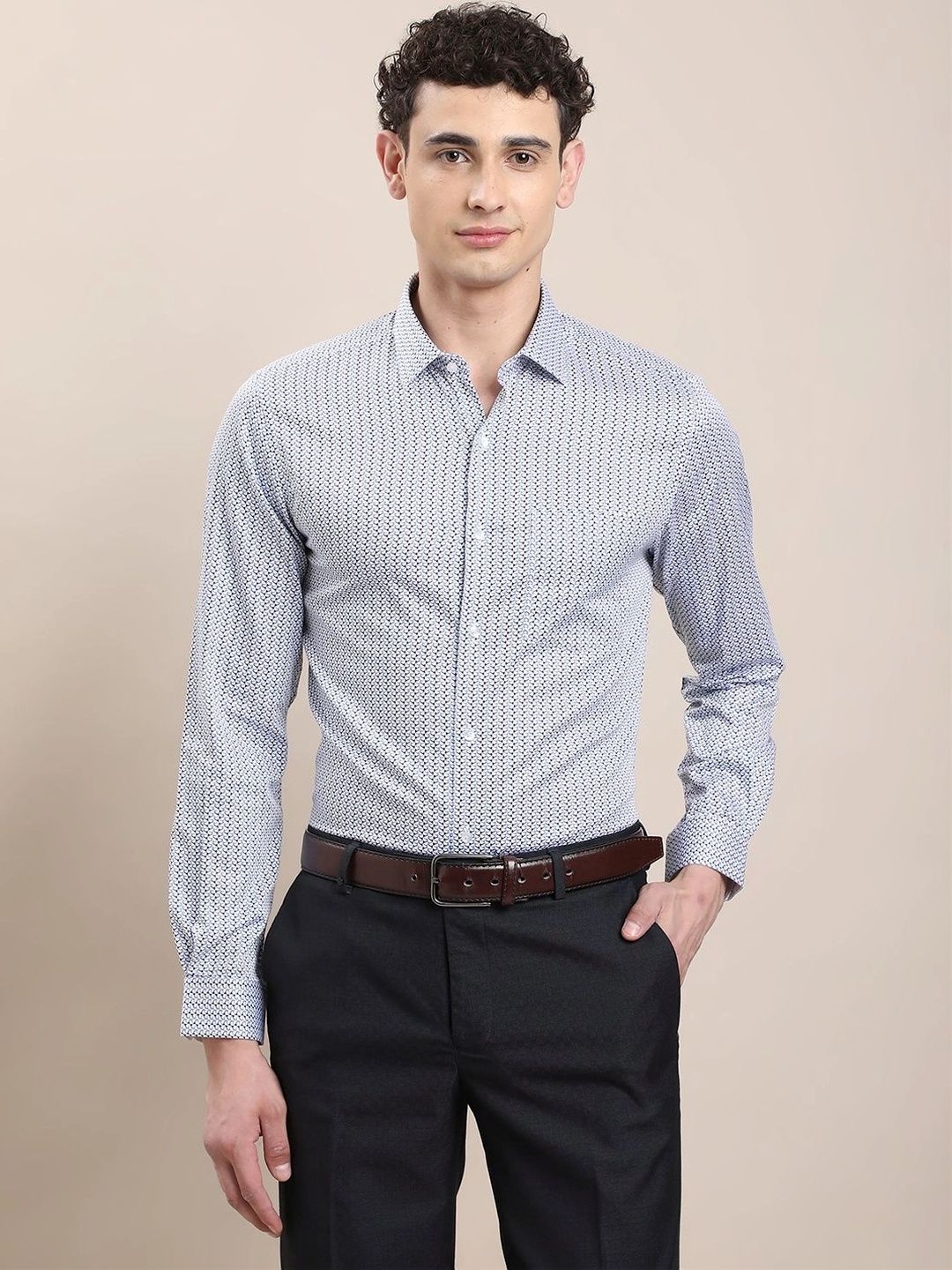Turtle Men Standard Slim Fit Printed Formal Shirt-picture-41