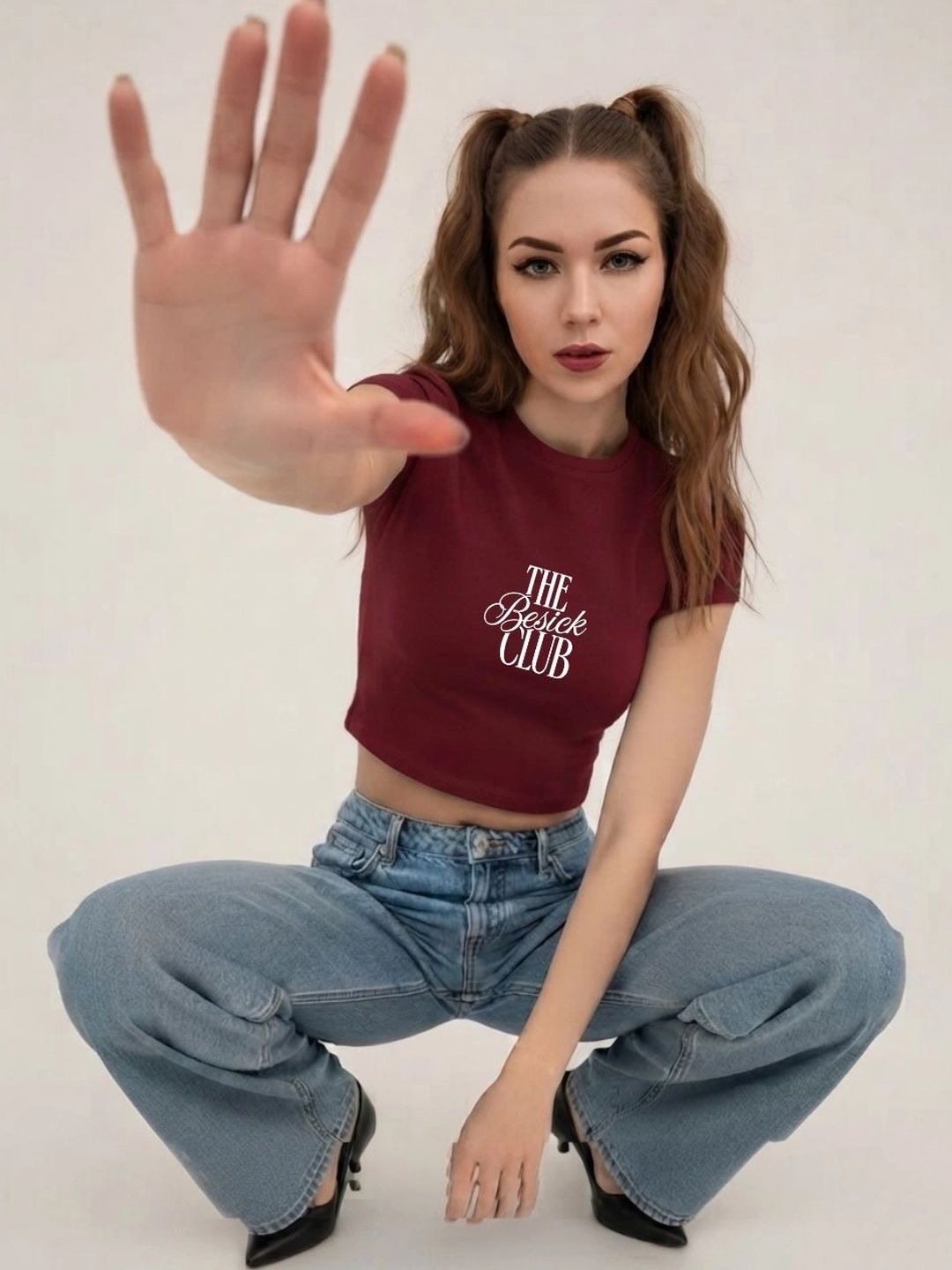 Besick Cotton Blend Crop Top-picture-25