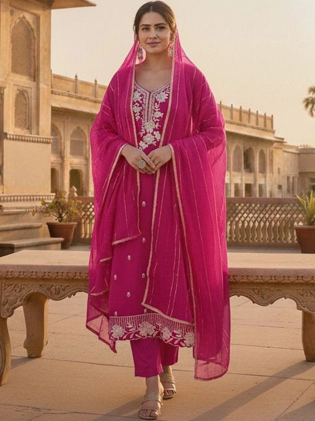 Maroosh Embroidered Unstitched Dress Material-picture-22