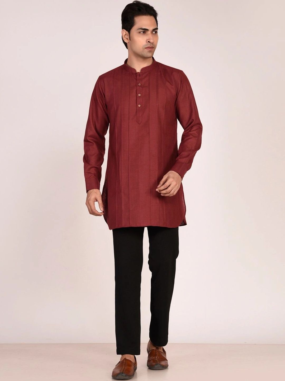 Manish Creations Men Mandarin Collar Kurta-picture-36