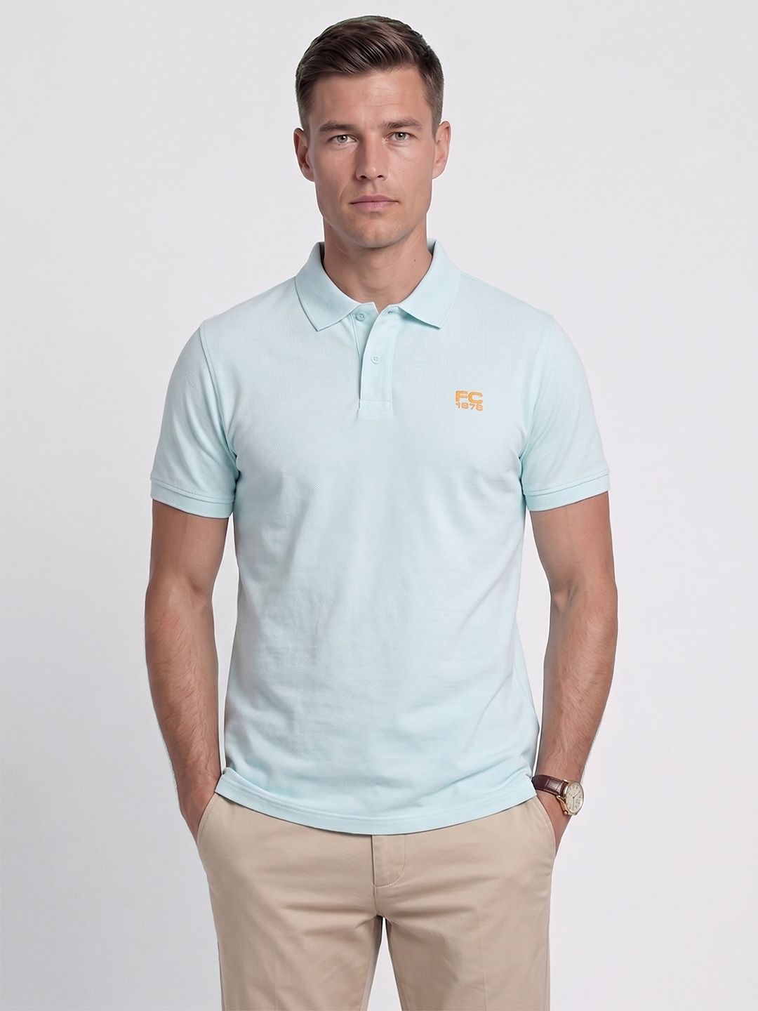 French Connection Polo Collar Pure Cotton T-shirt-picture-36