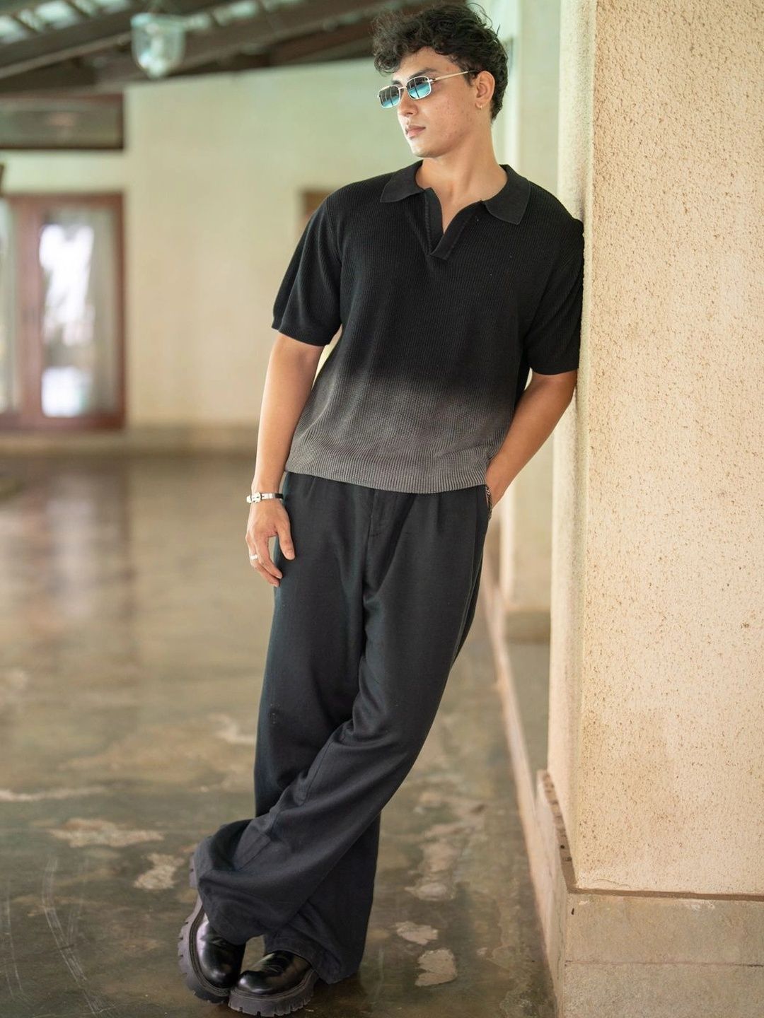 Powerlook Men Dyed Polo Collar T-shirt-picture-49