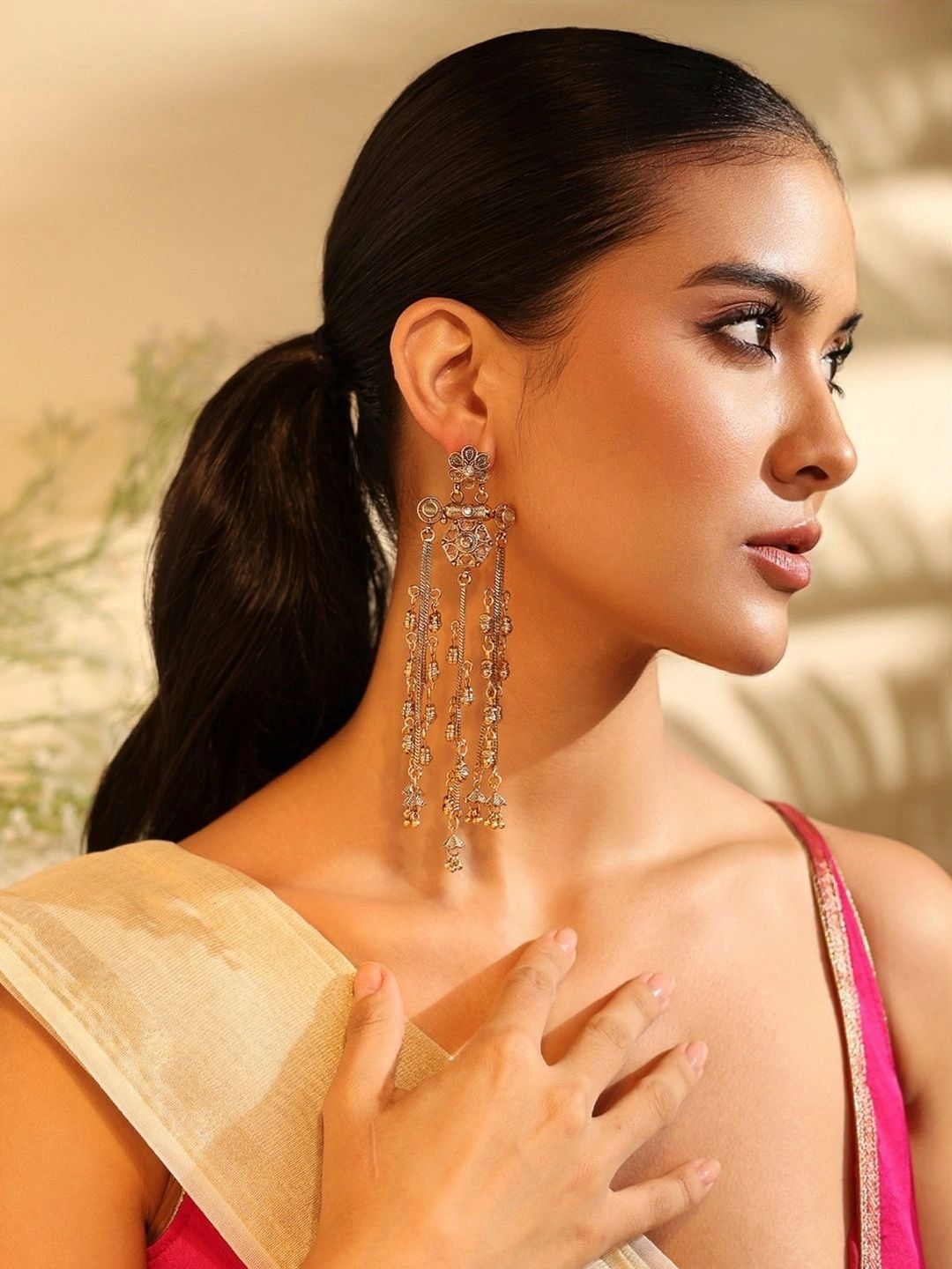 Biba Floral Drop Earrings-image-0