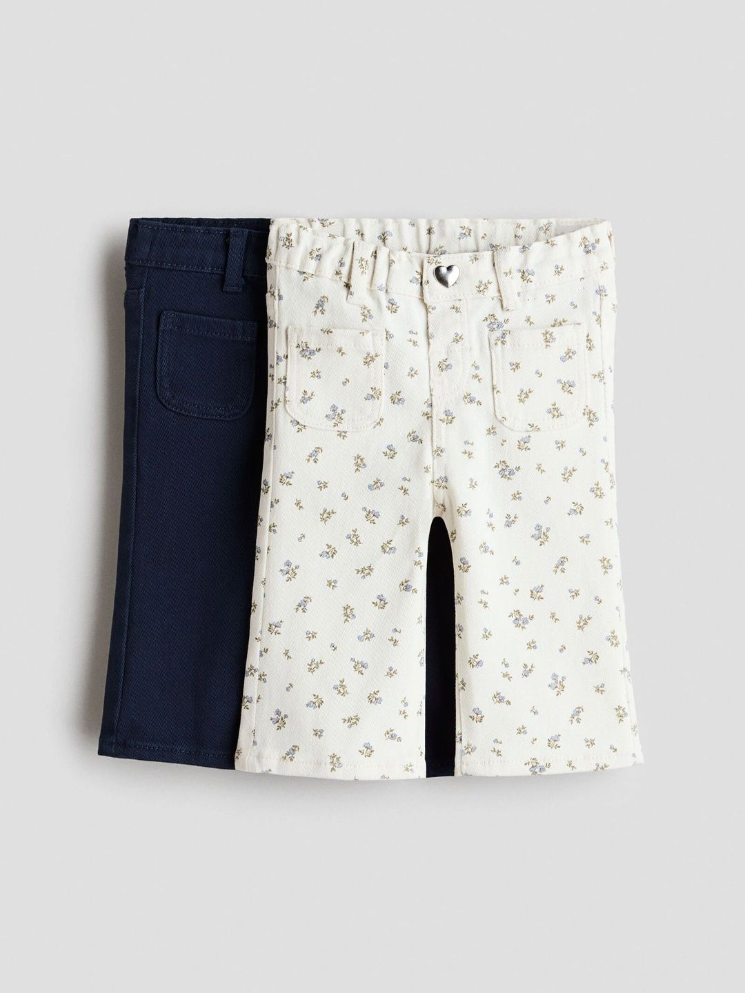 H&M Girls 2-Pack Twill Trousers-picture-21