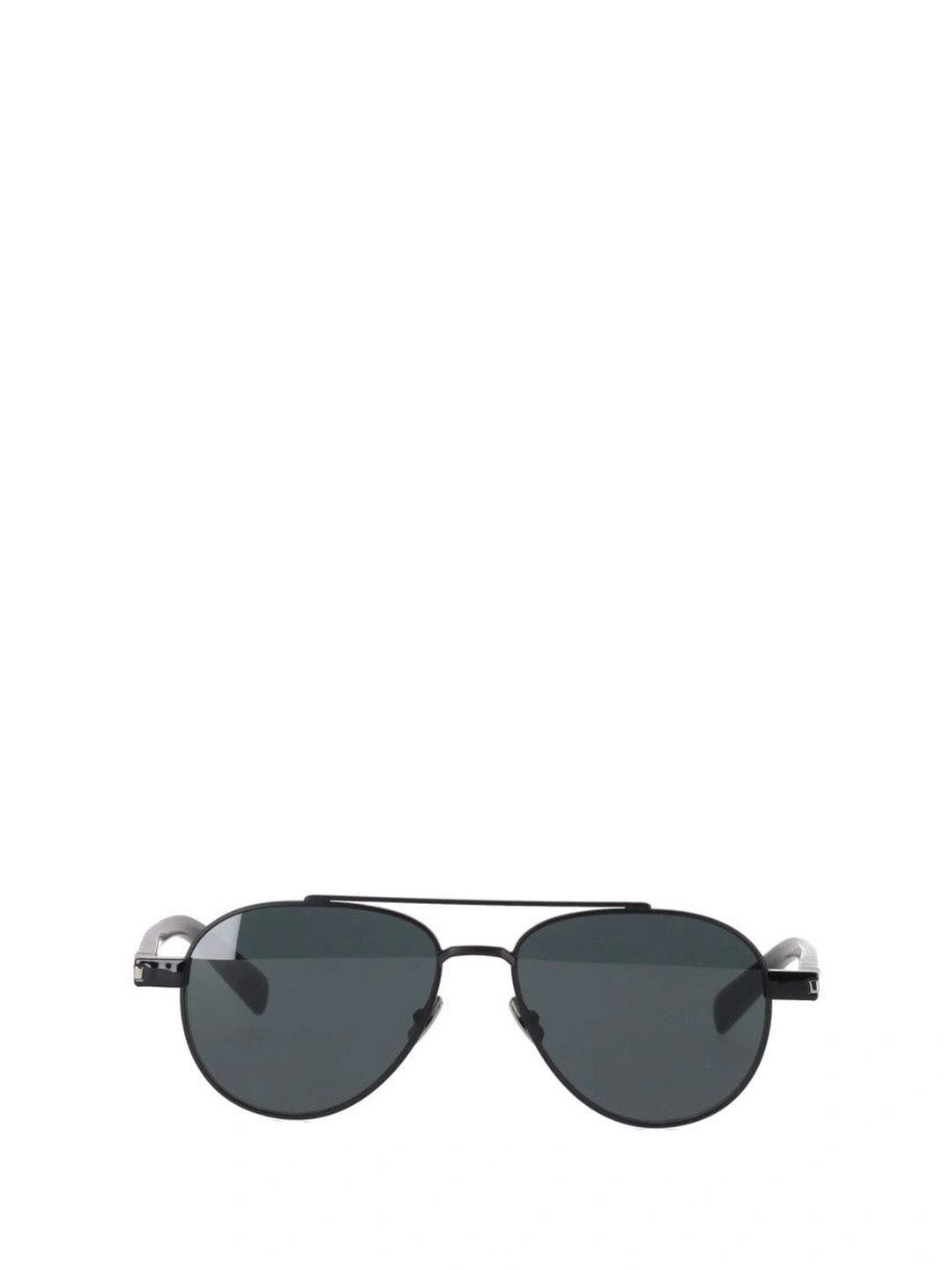 Saint Laurent Men Black Lens & Black Aviator Sunglasses with-picture-24