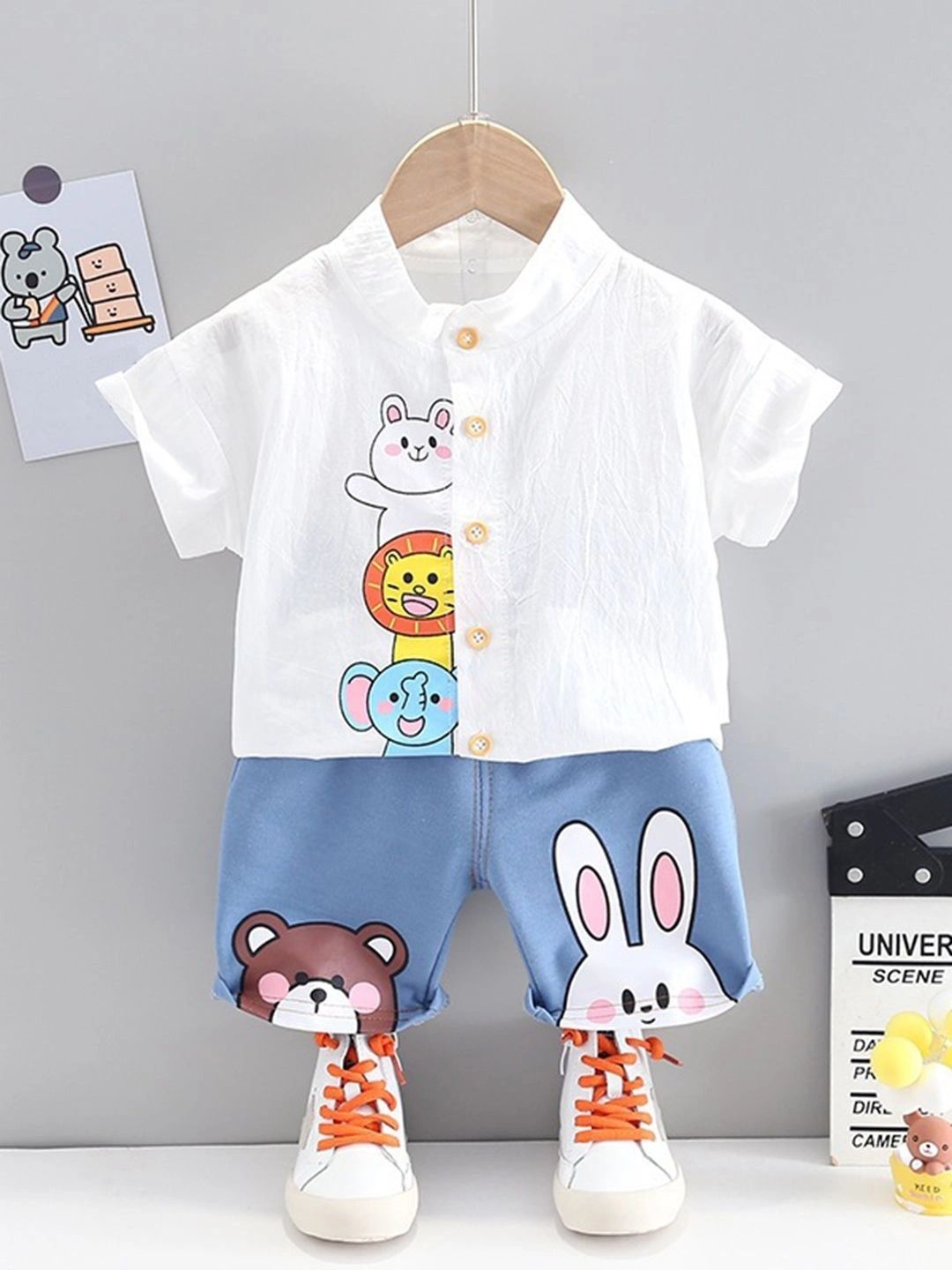 YK Girls Printed Shirt with Shorts-picture-28