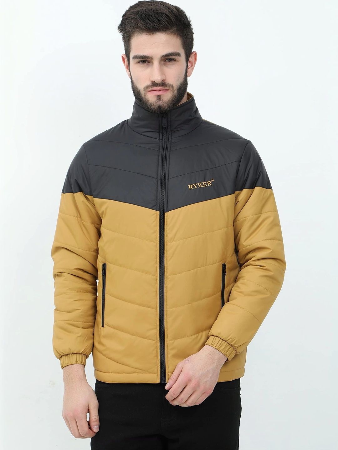 RYKER Men Colourblocked Insulator Puffer Jacket-picture-29