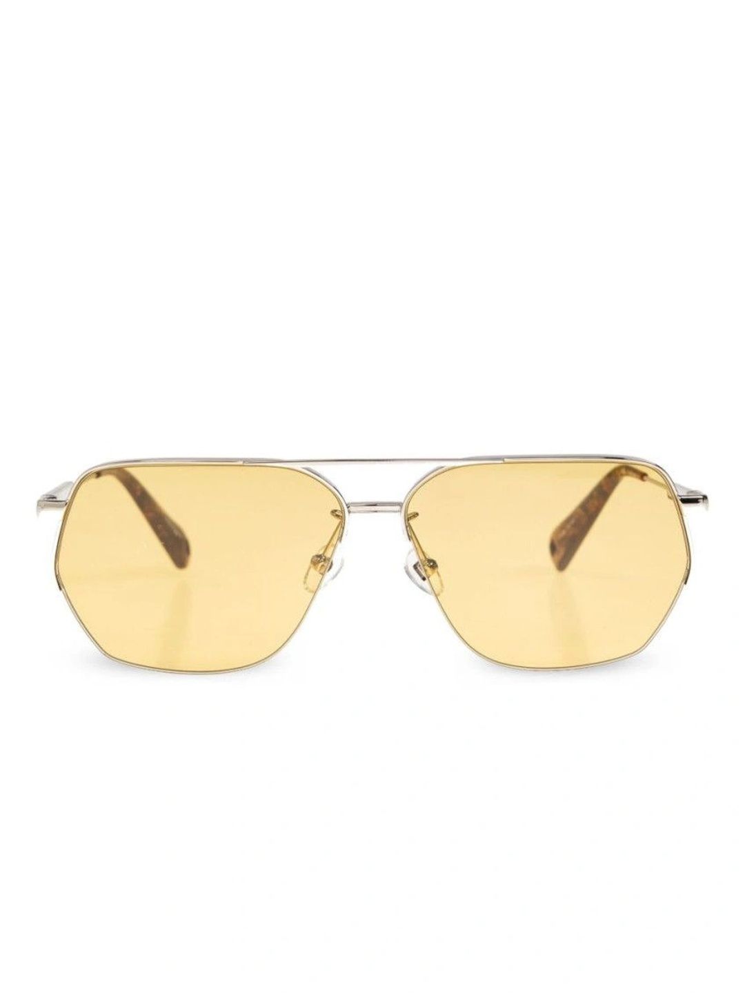 Jacquemus Women Yellow Lens & Silver-Toned Aviator Sunglasses with-image-19