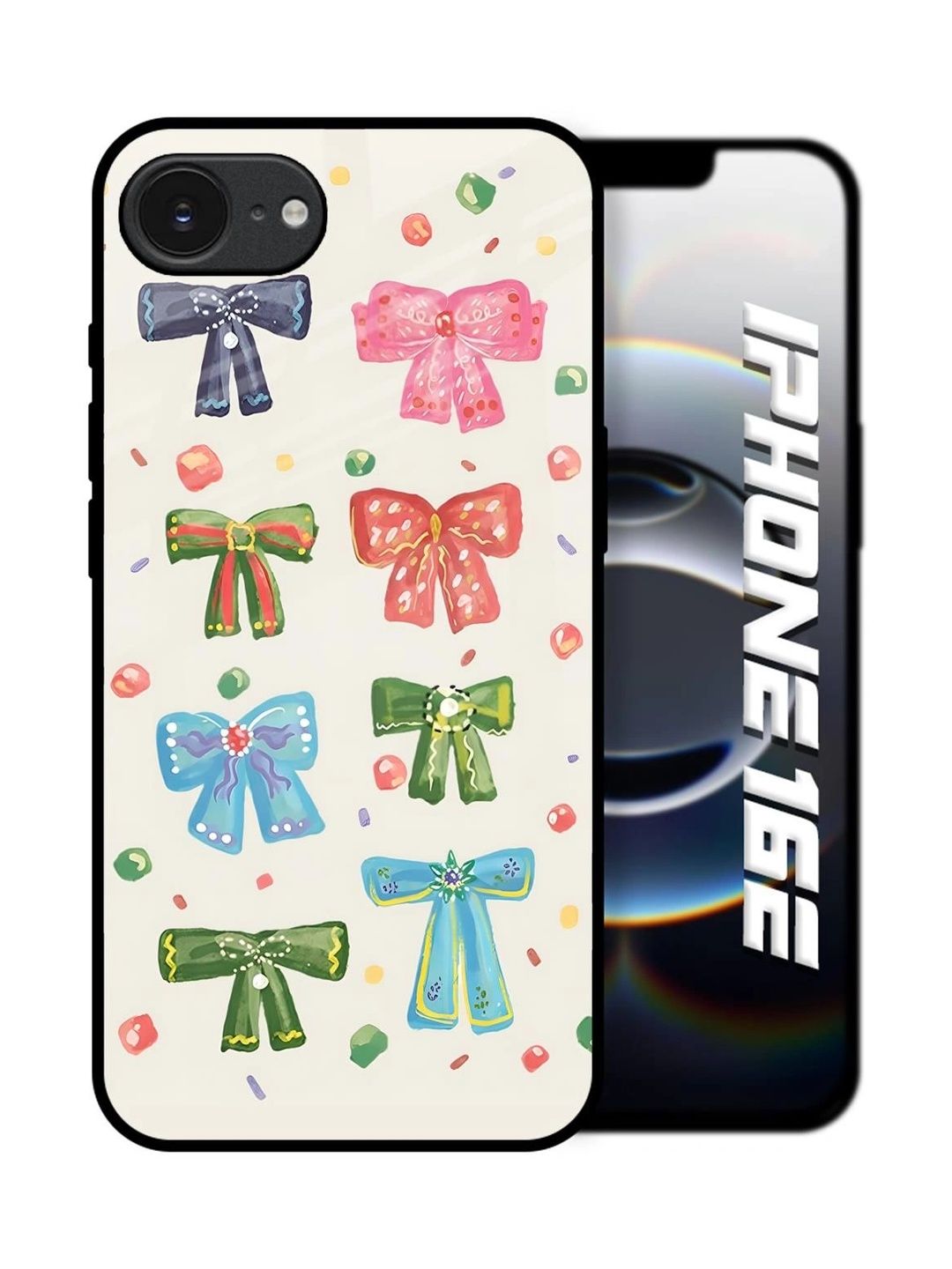 QRIOH Conversational Printed Apple iPhone 16e Back Case Mobile Accessories-picture-35