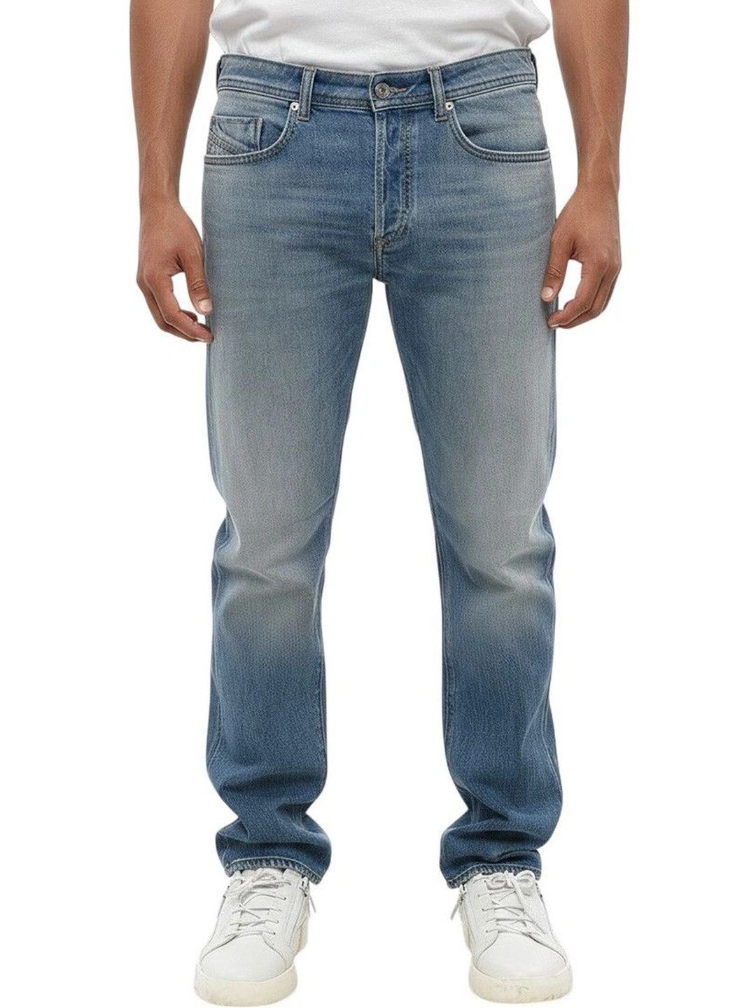 DIESEL Men Tapered Fit Mid-Rise Jeans-picture-26